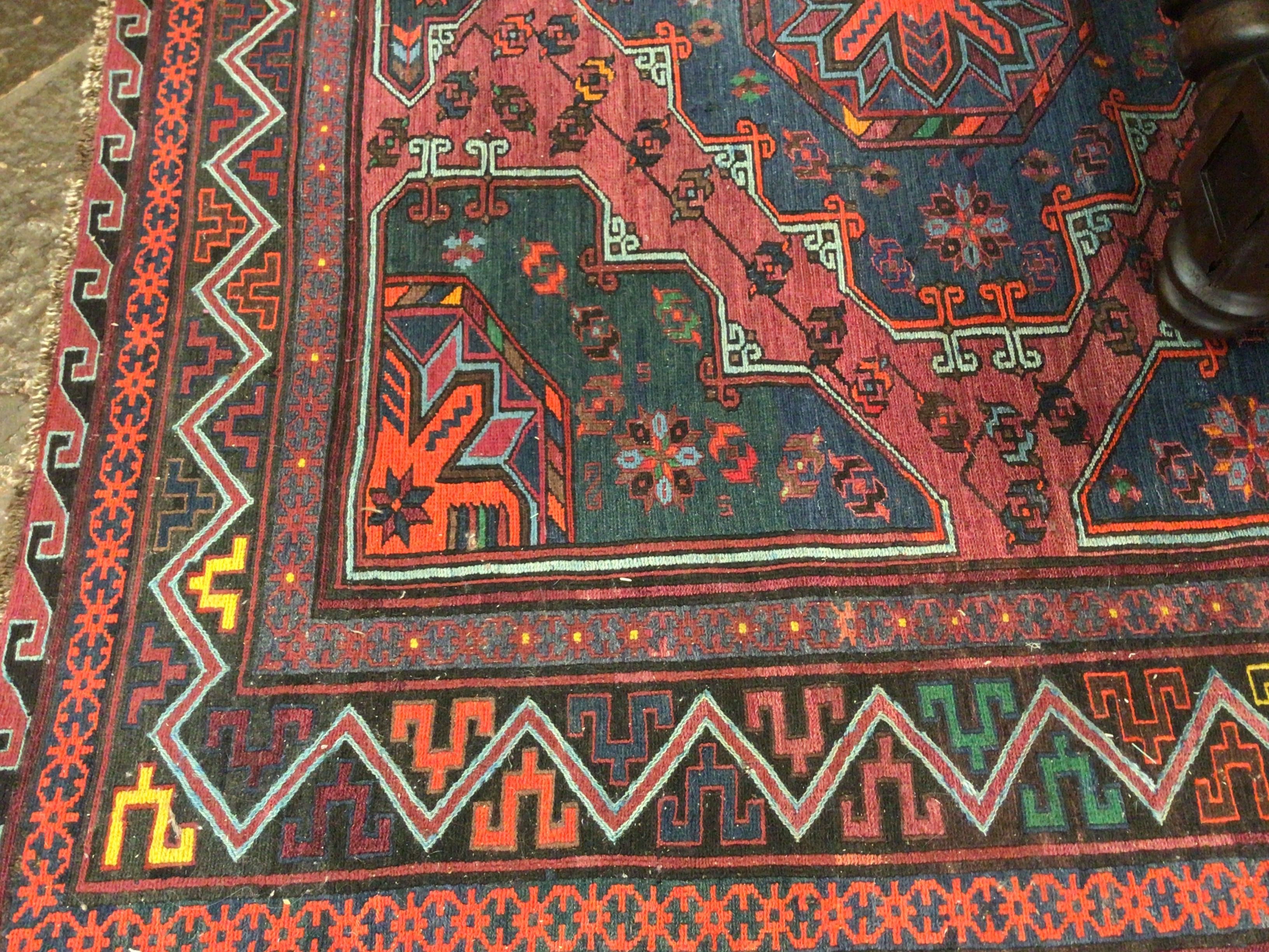 Rug Caucasian Sumak Weave 7'X12'