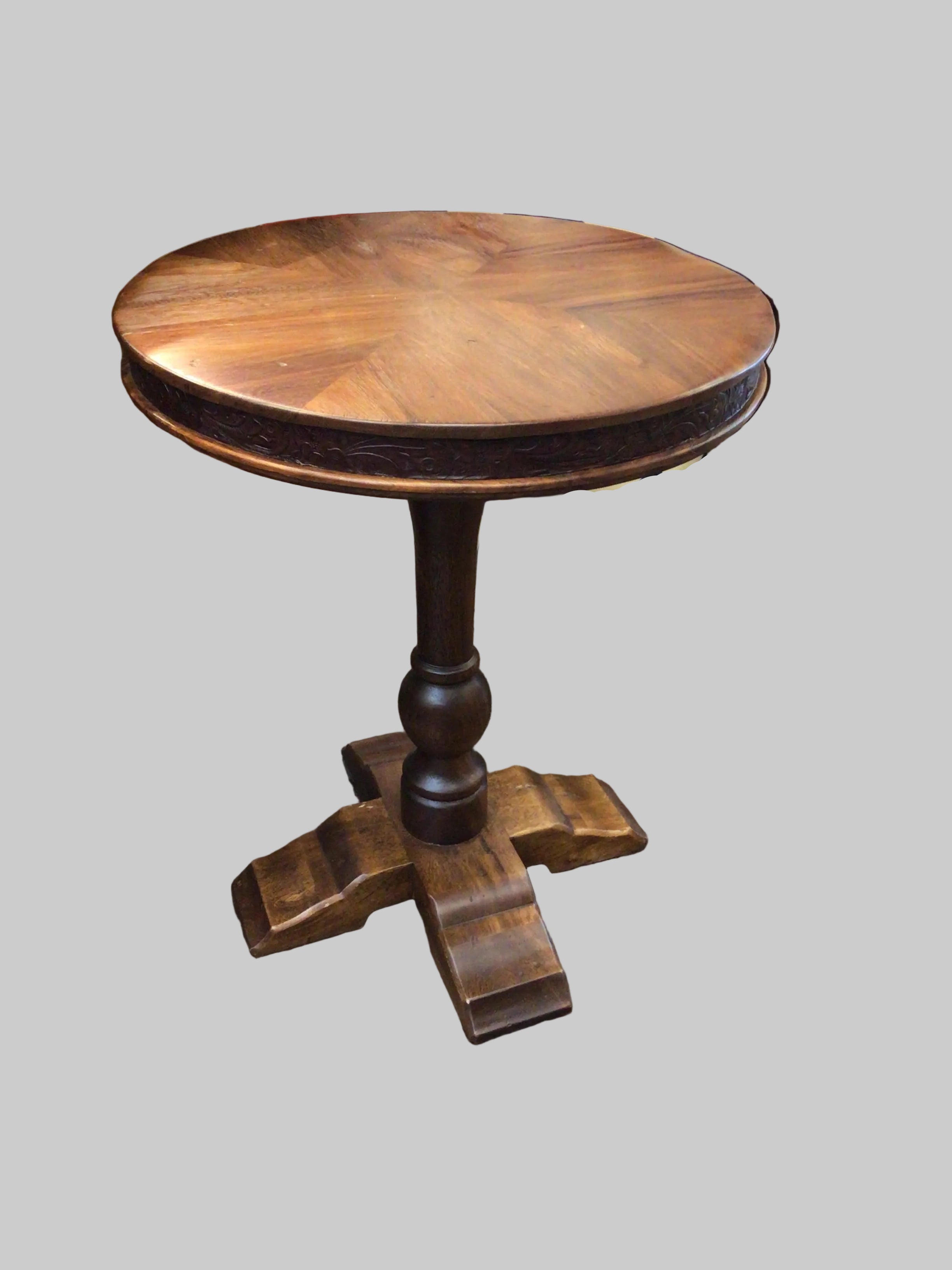 End Table Round Rafaela 20x26 Natural/Smooth