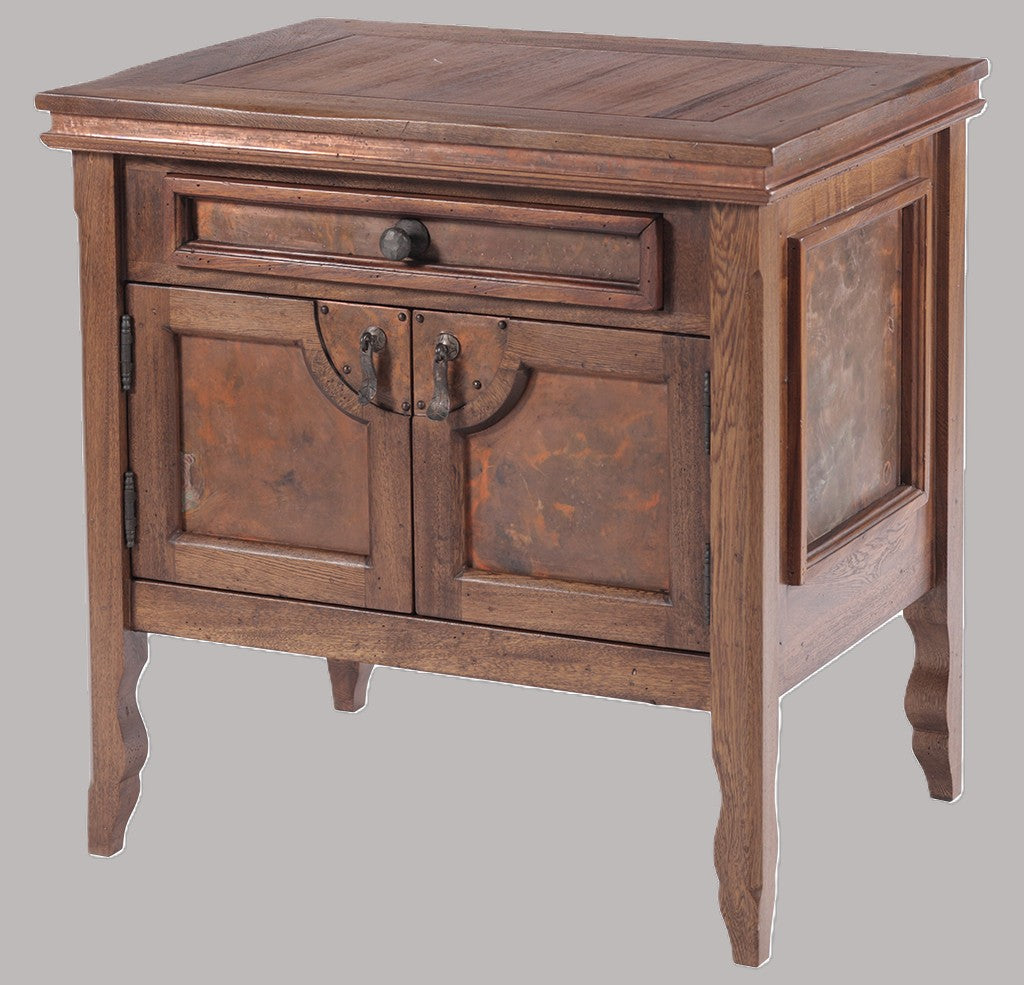Nightstand Copper Verdigris 32X22X30 DD