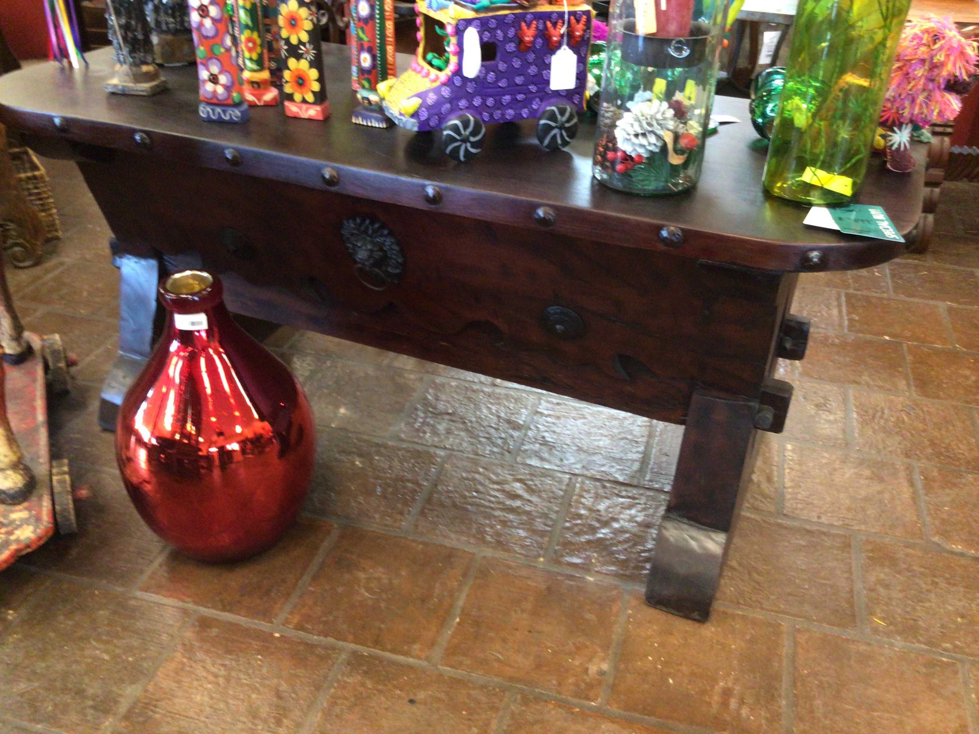 Desk One of a Kind Mesquite Iron Hardware