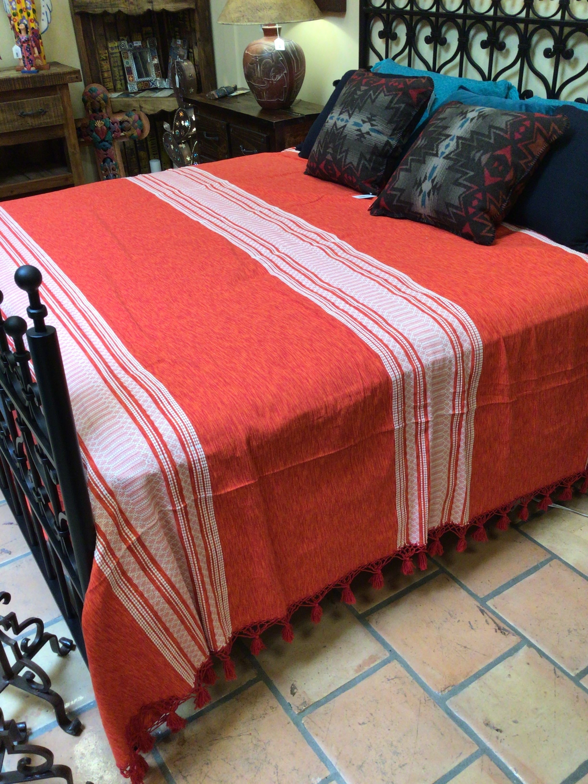 Bedding Handwoven Cotton Bedspread King