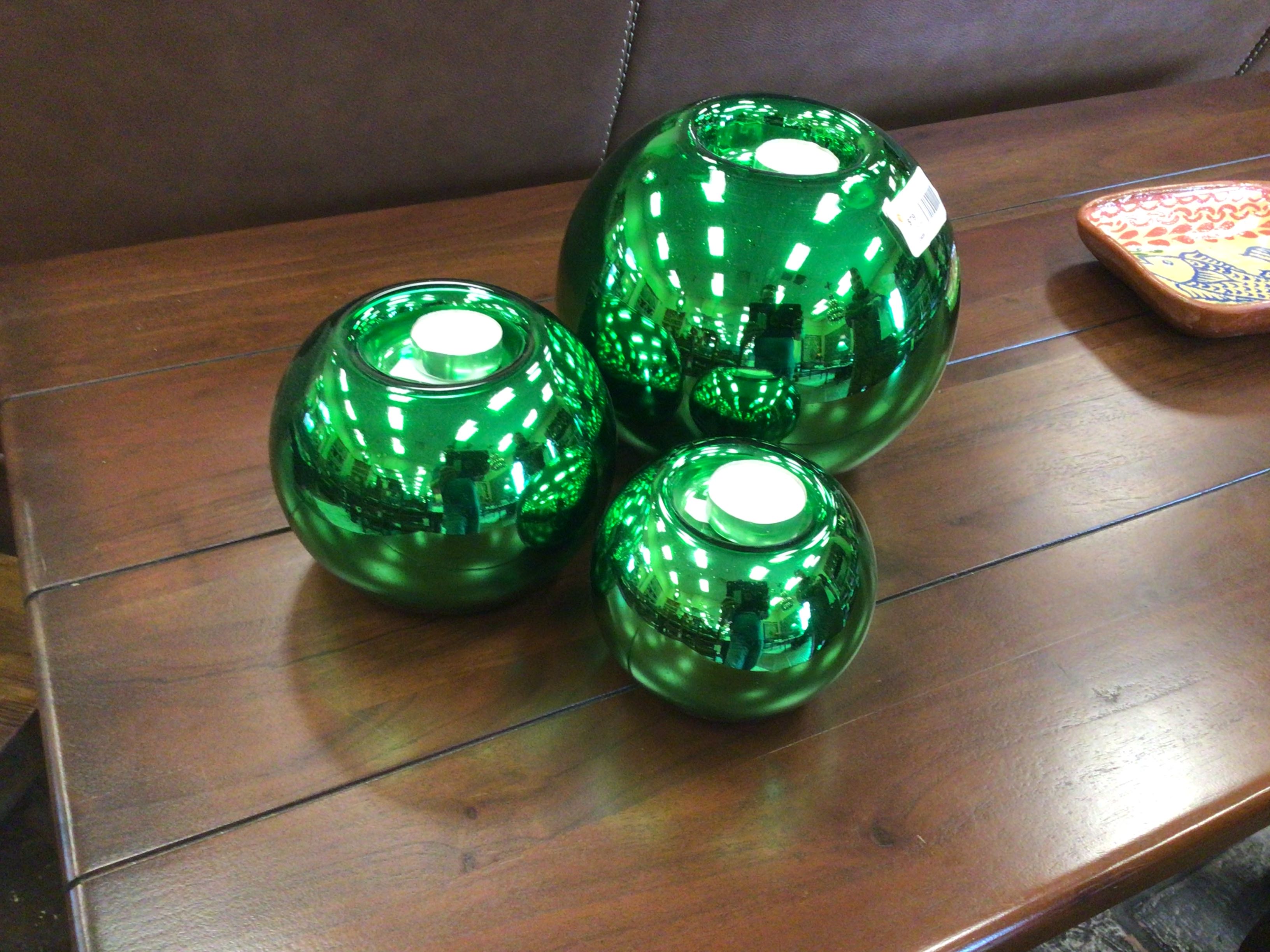 Jade Candle Holder Set of 3