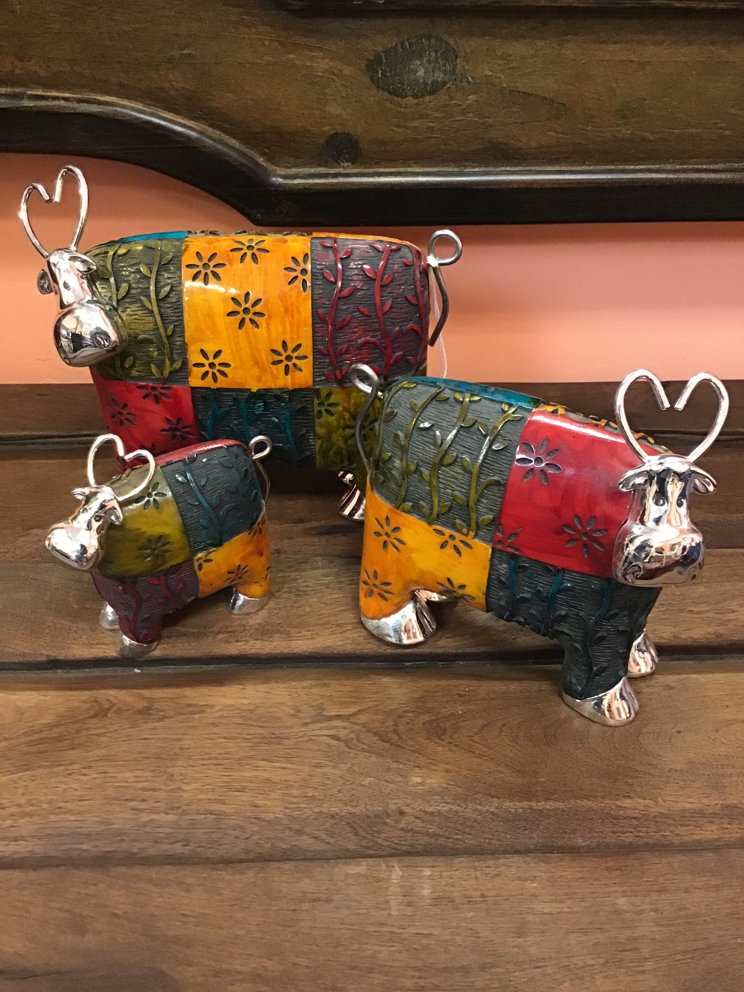 Accessory Colorful Set Of Cows