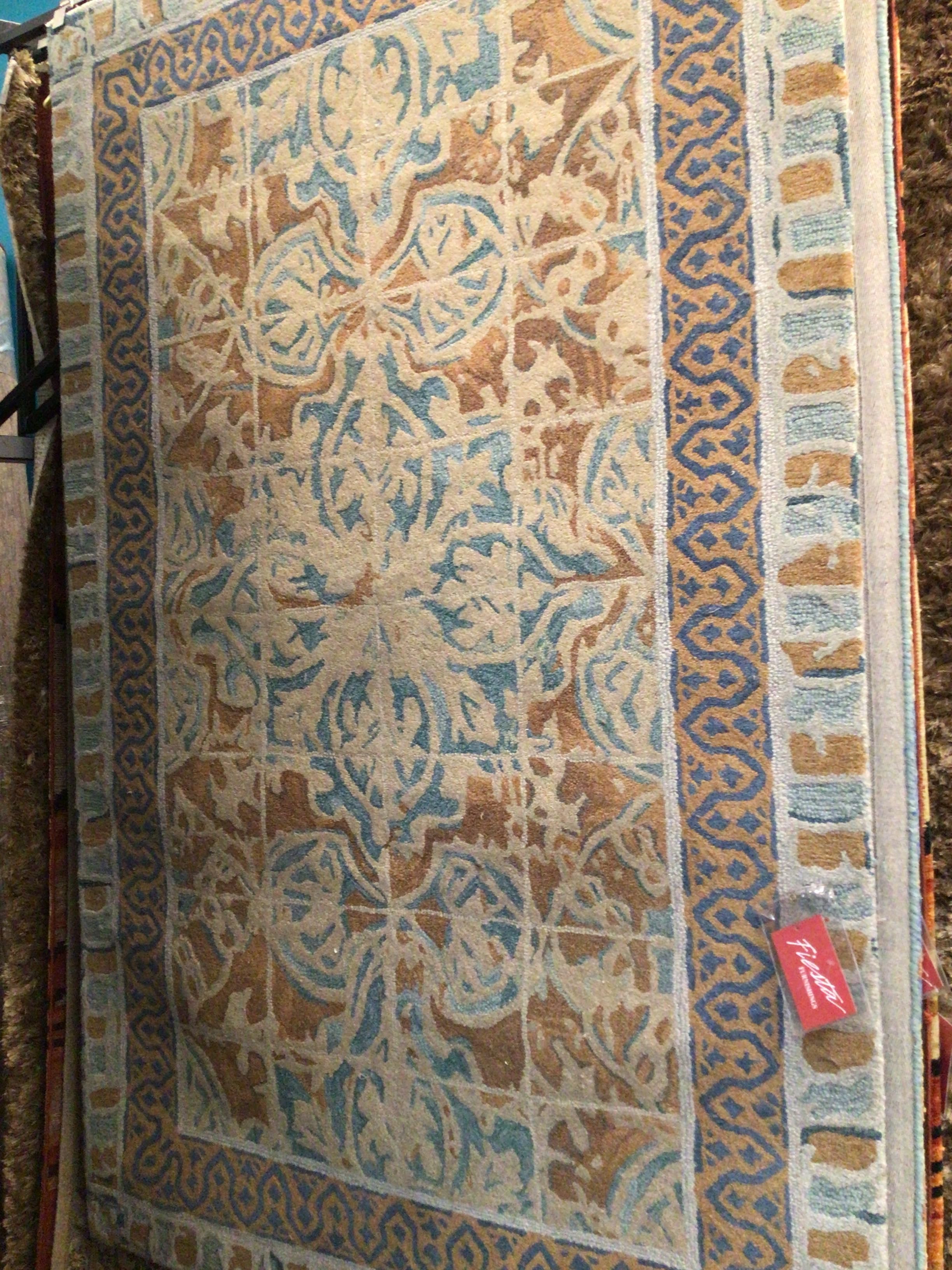 Rug Tuscan Tile Blue 5x8