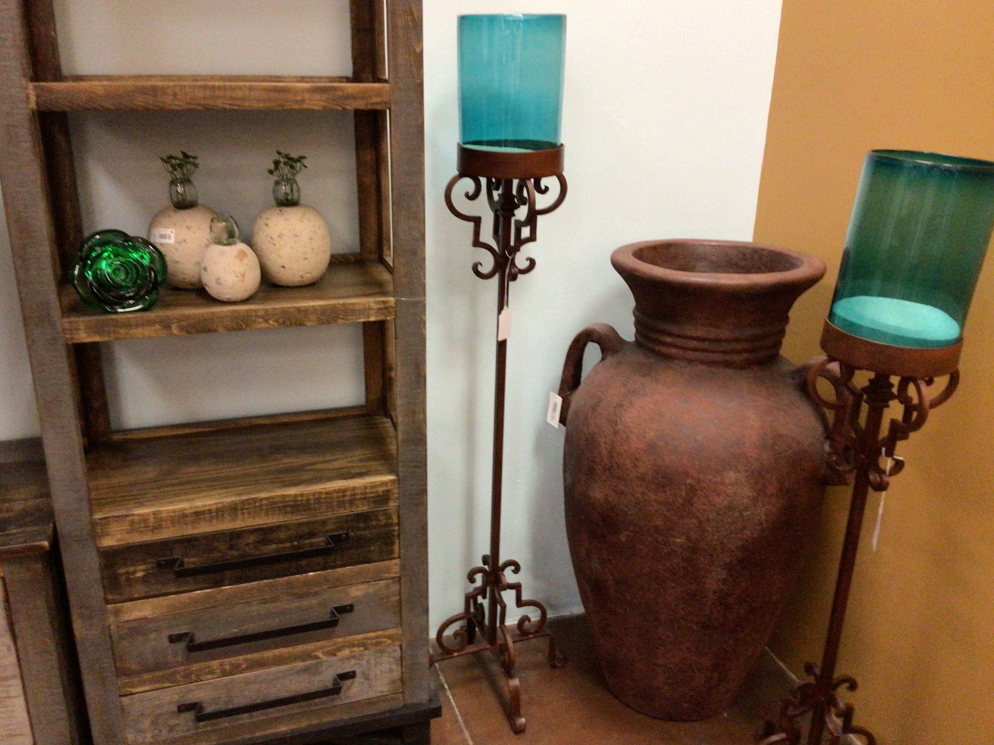 Candleabra Floor Austria Turquoise Large