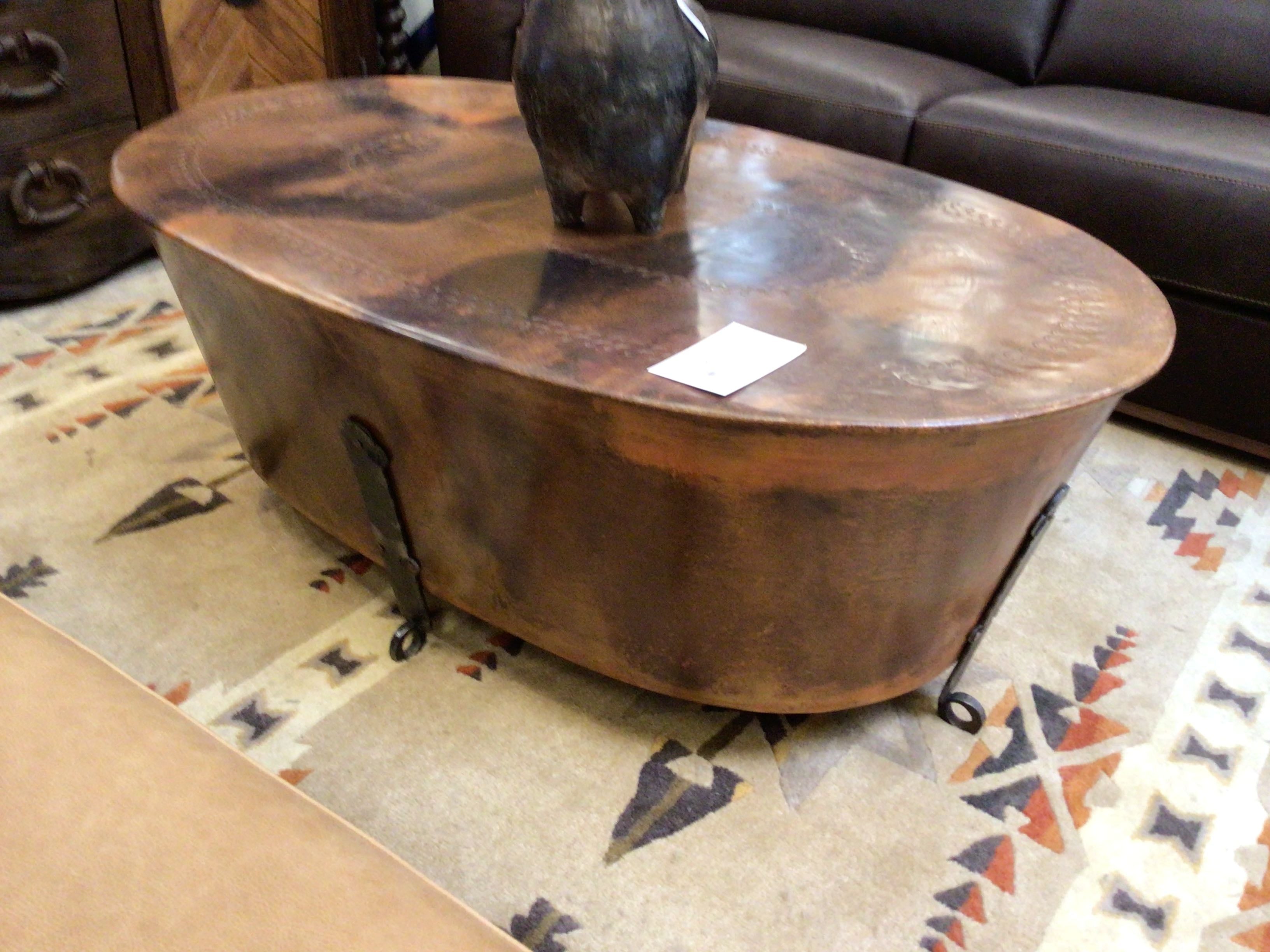 Coffee Table Copper Cauldron