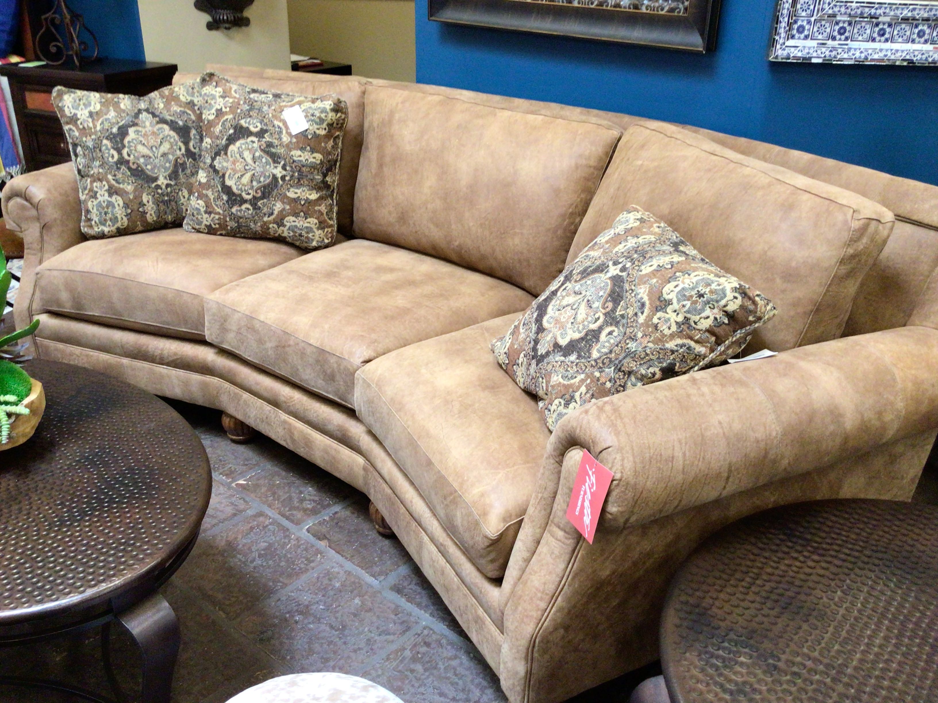 Conversational Sofa Leather Stallone Rawhide