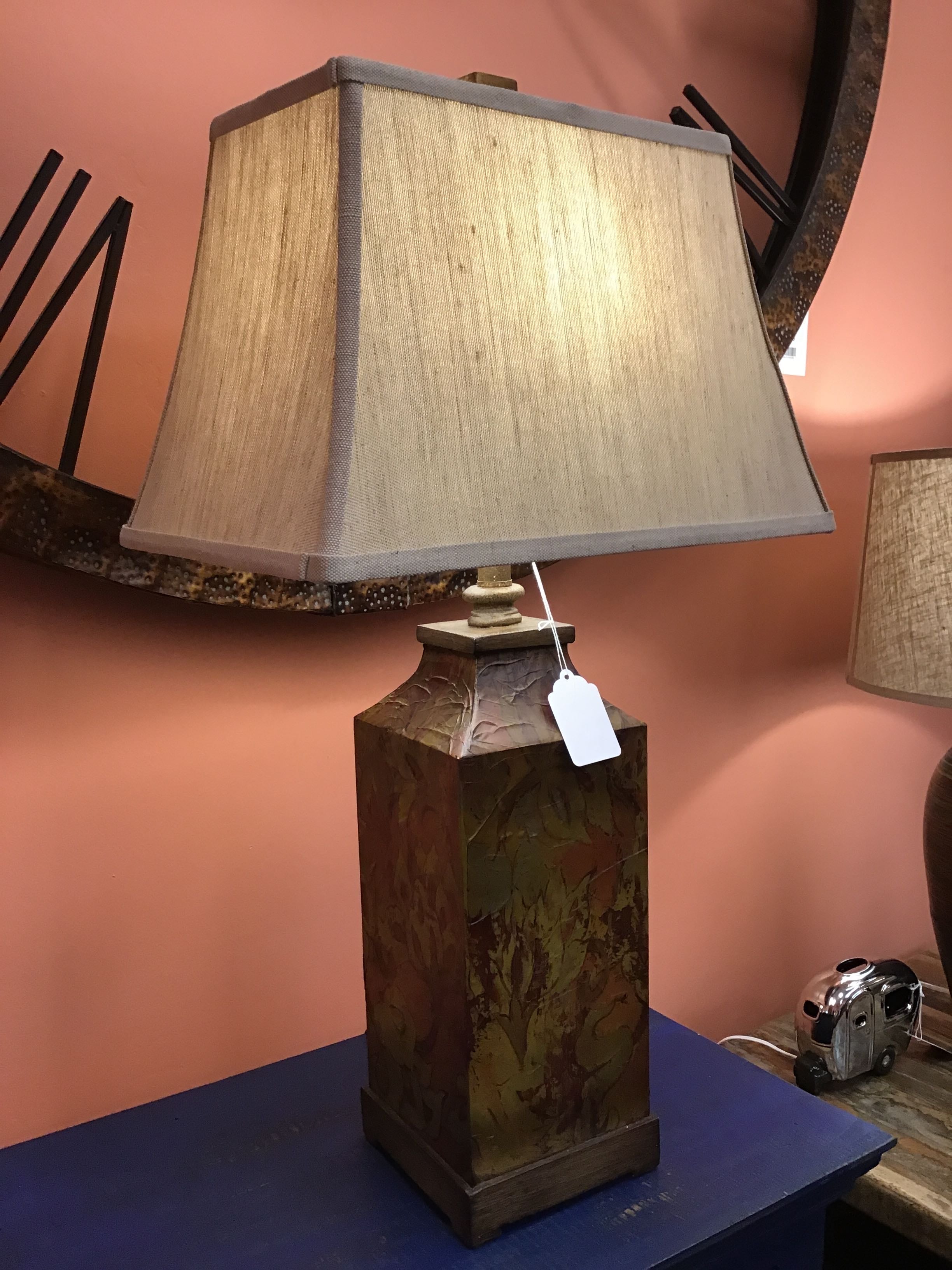 Colorful Flowers Table Lamp