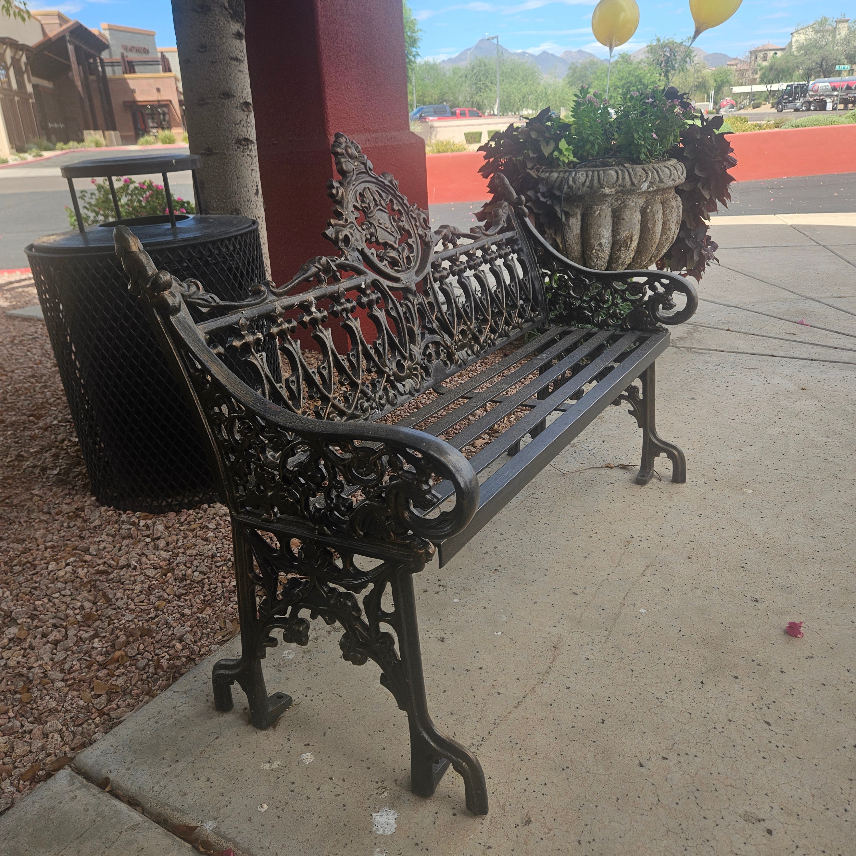 Bench Outdoor Colonial Cast Iron 4.26FT