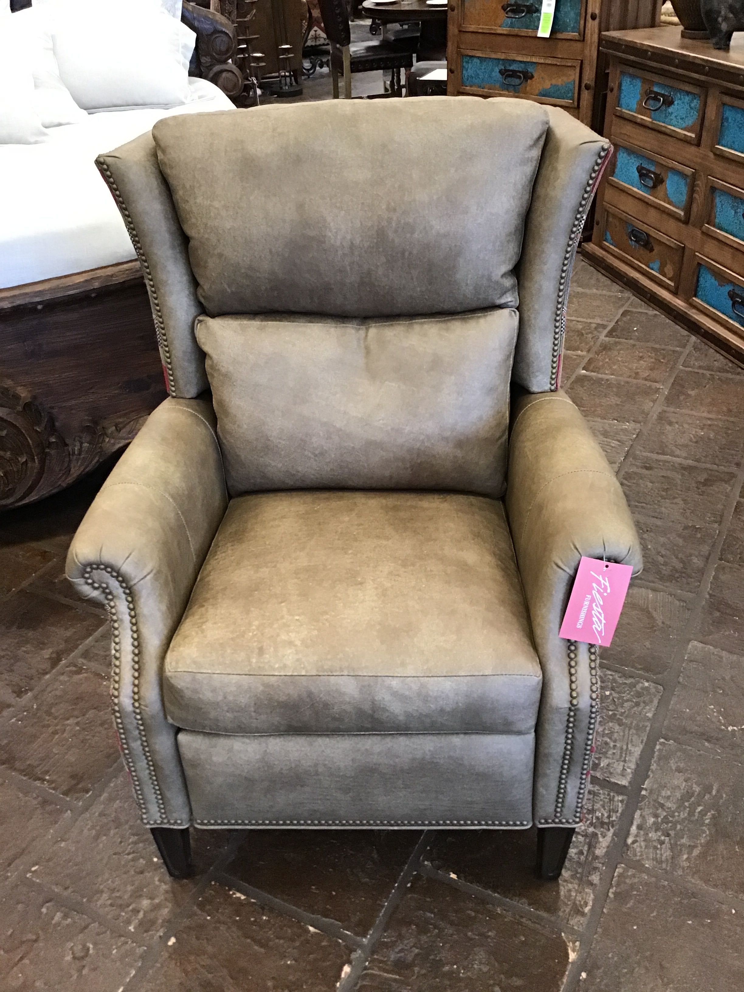 Recliner Belmont Run Wild Taupe Nazca Desert Ruby