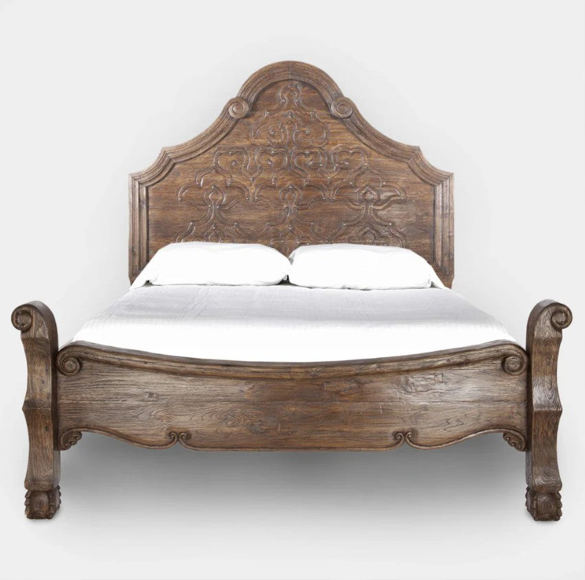Smooth Bed with Morocco Carving