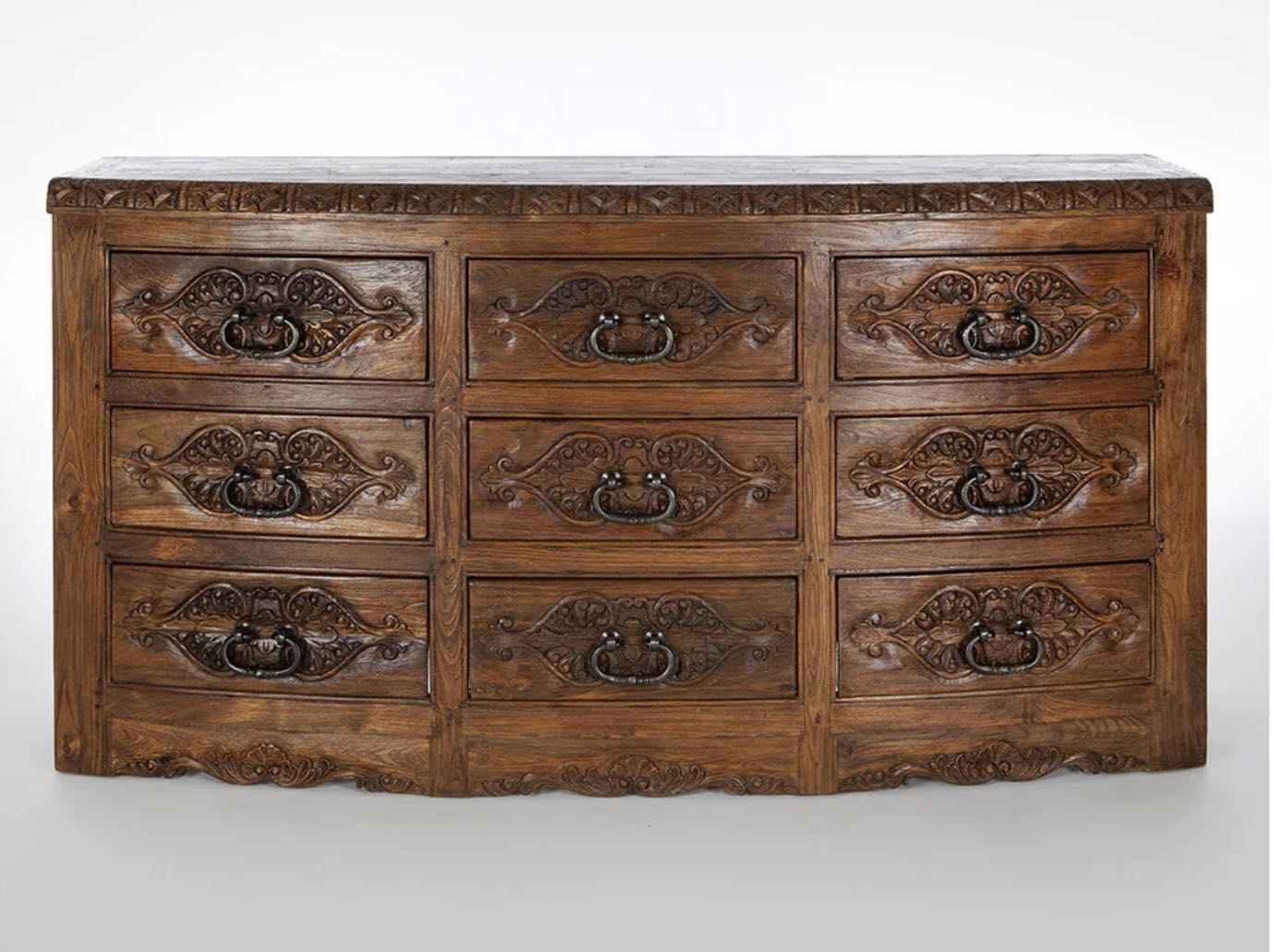 Round Nose Dresser 9 Drawer