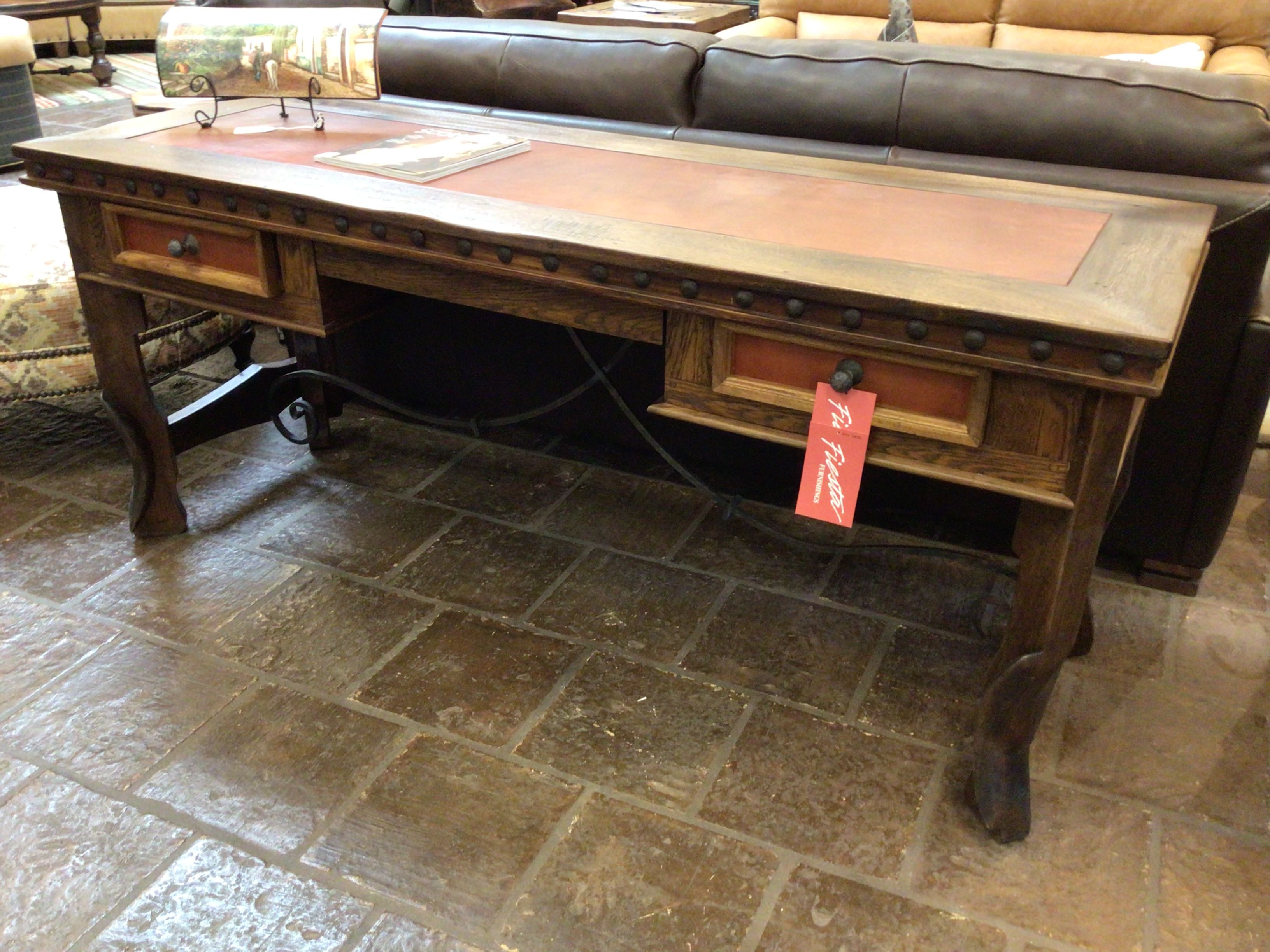 Nevada Desk Nevada 72x24x30 Paprika Leather/DD