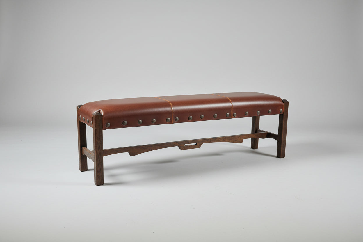 Bench Nevada 60x14x18 Dark Distressed DD/EB