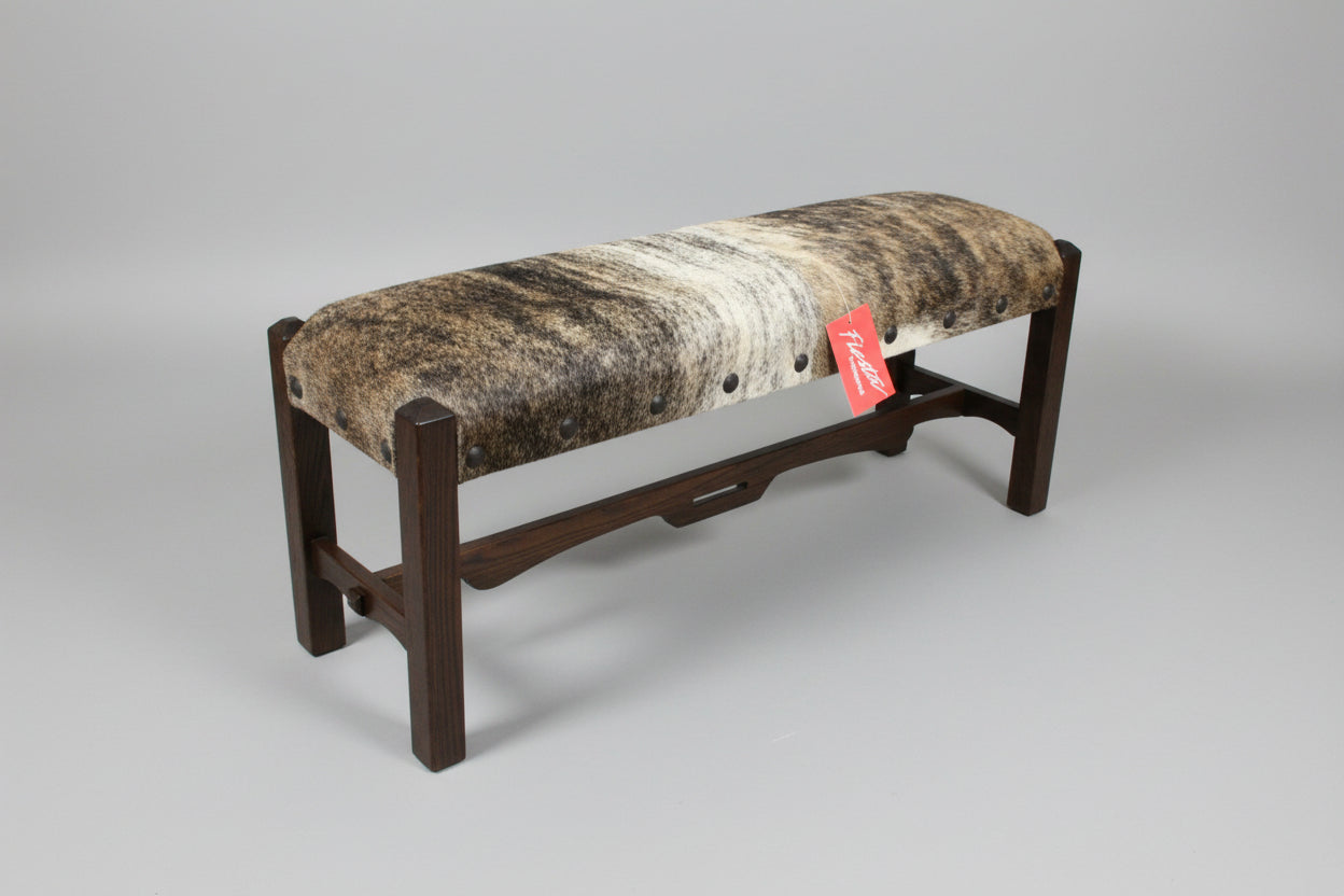 Bench Nevada 48X14X18 DD/Hair On Hide DD/HOH