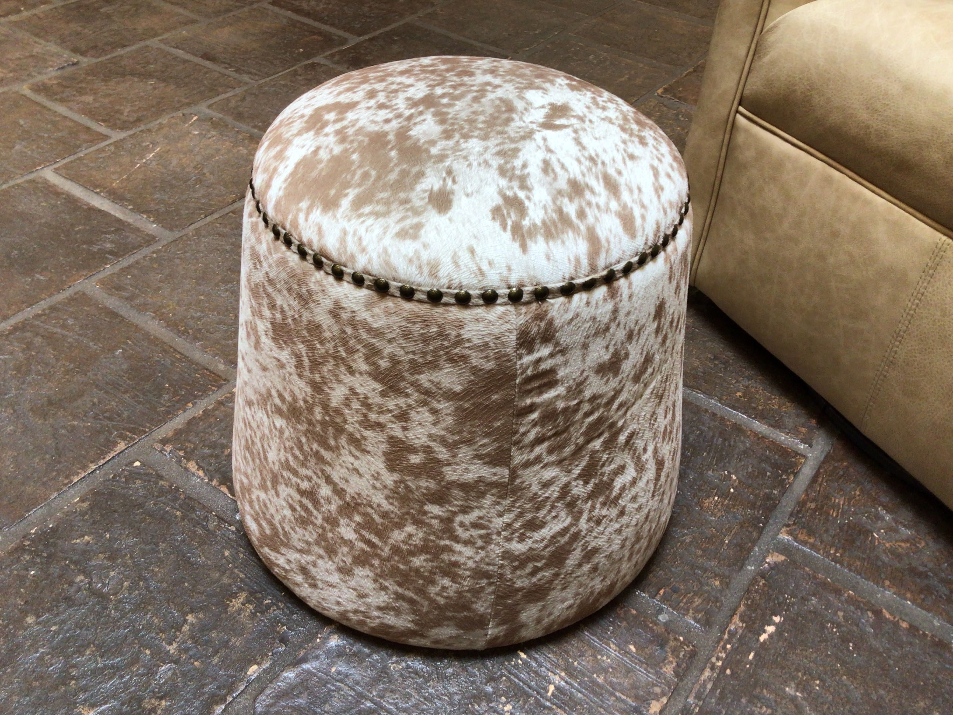 Ottoman Gumdrop Cow Hide