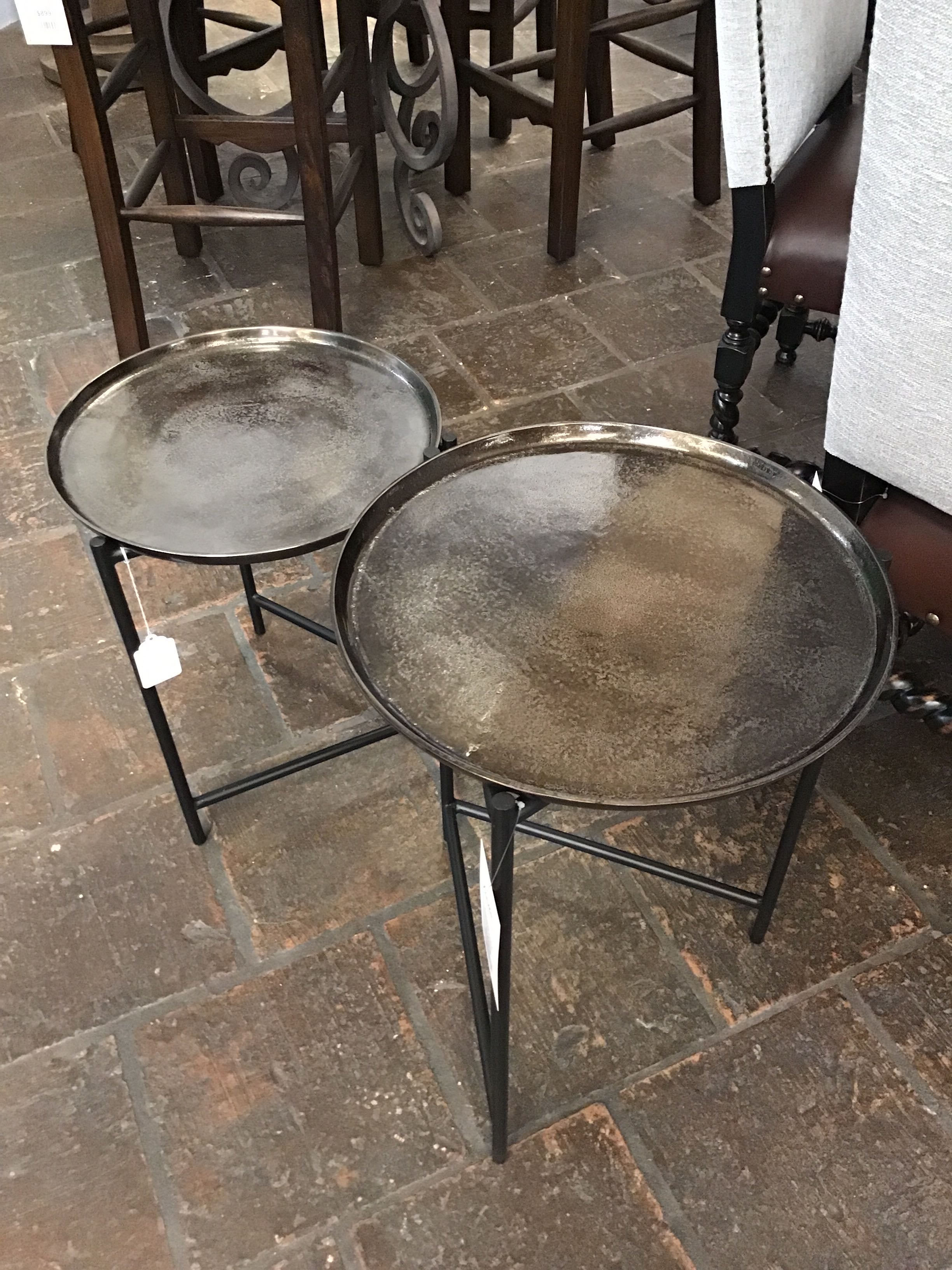 Nest Tables Burnett Dark Nickel Set Of 2