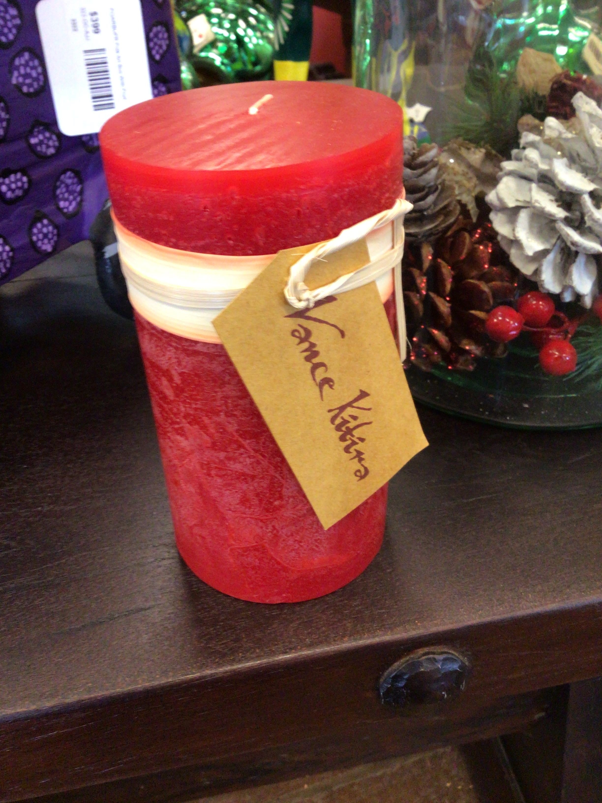 Candle Cranberry 3x6