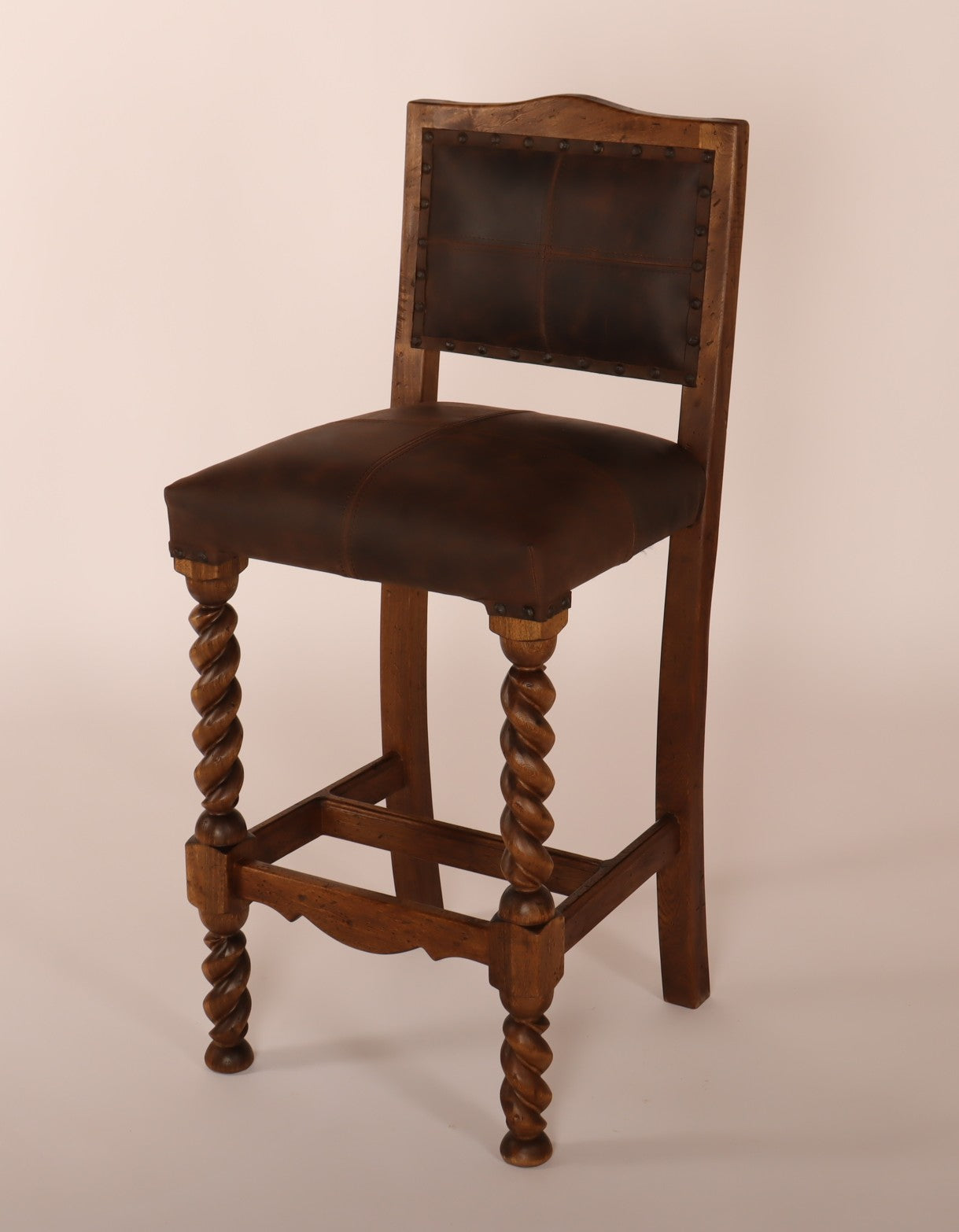 LEATHER Barstool Custom Rafaela 26 Standard
