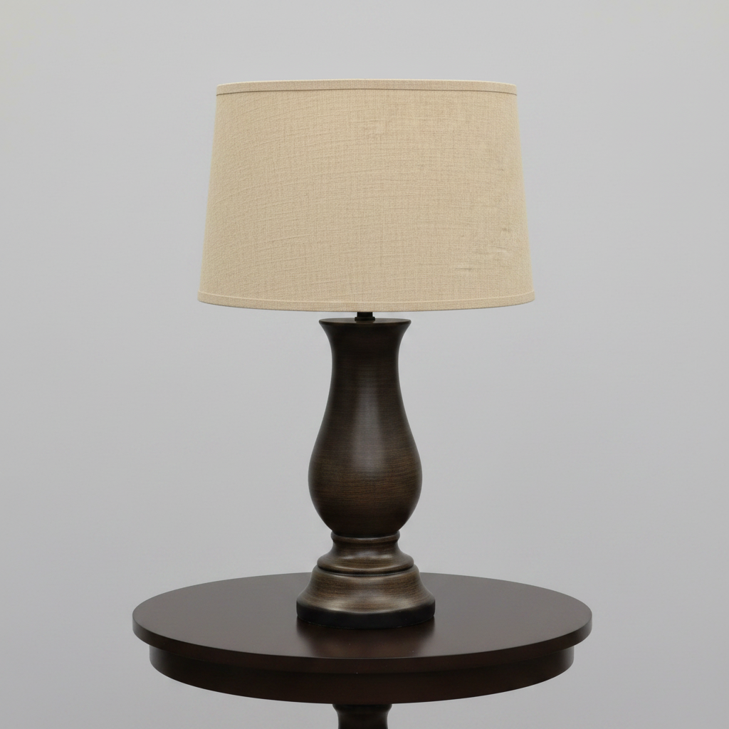 Table Lamp Light Sand Brown"