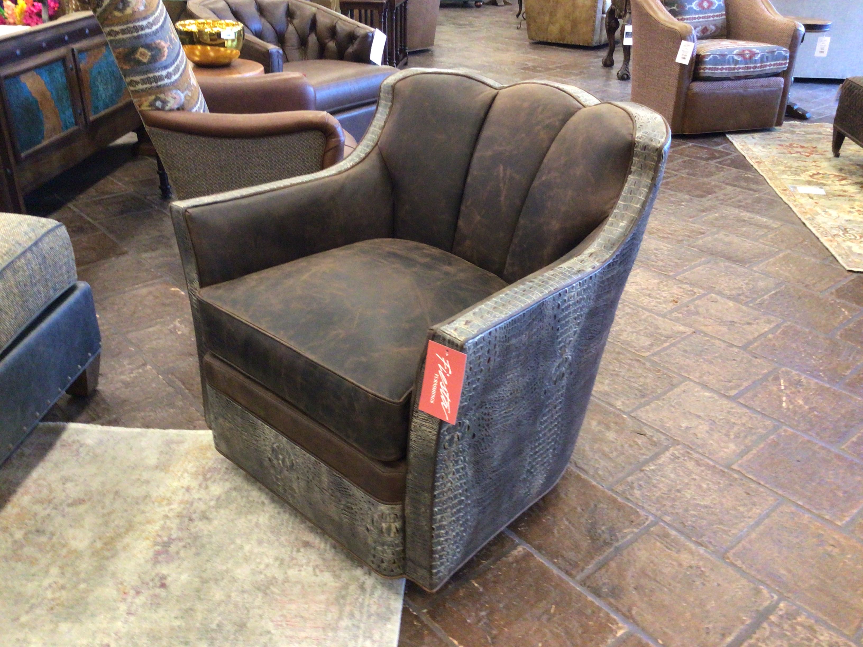 Swivel Glider Chair Bayou Western Mustang