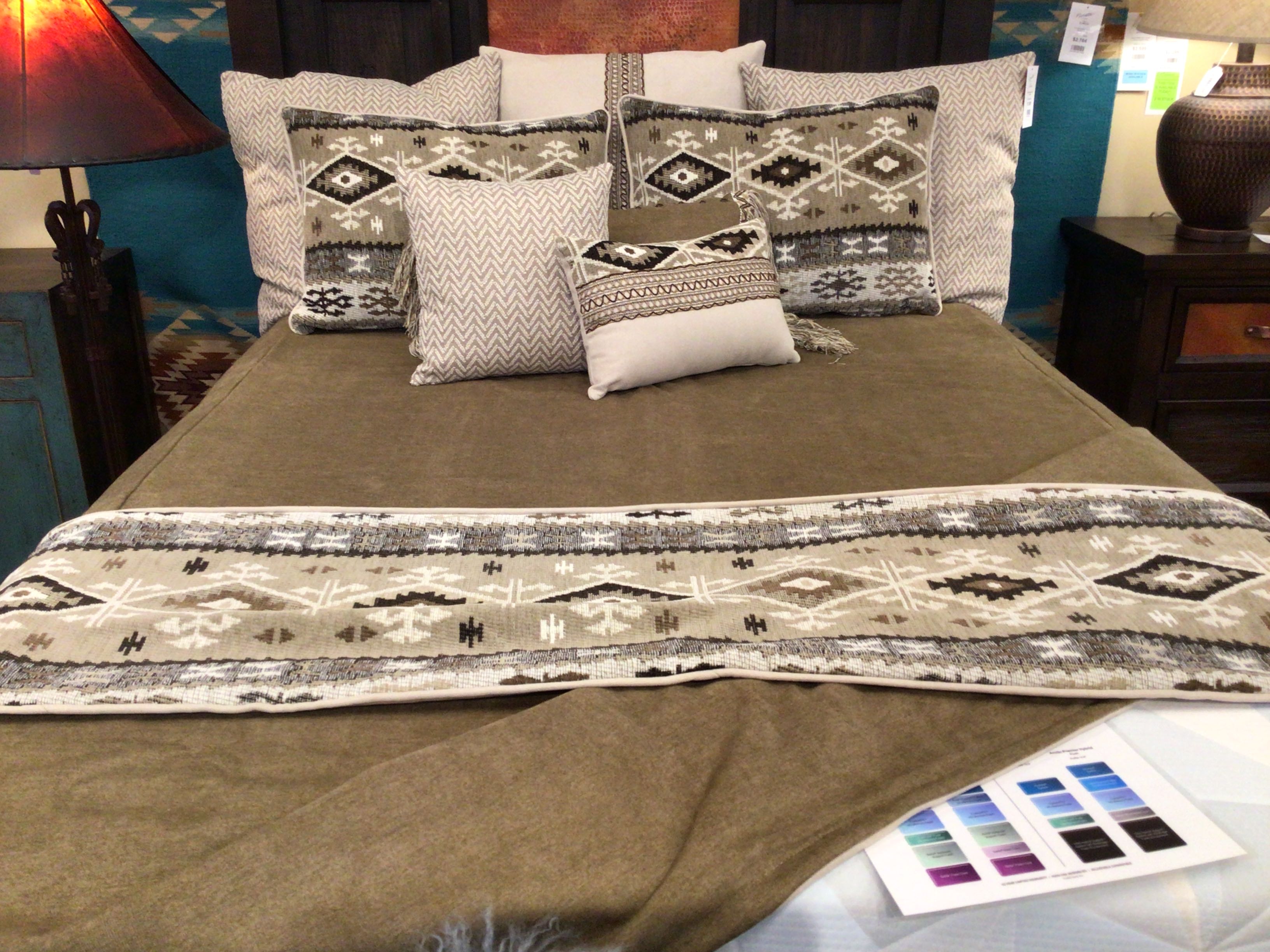 Mountain Storm Super Queen Set Coverlet Shams & Pillows Super Queen 96x98" Inserts Included"