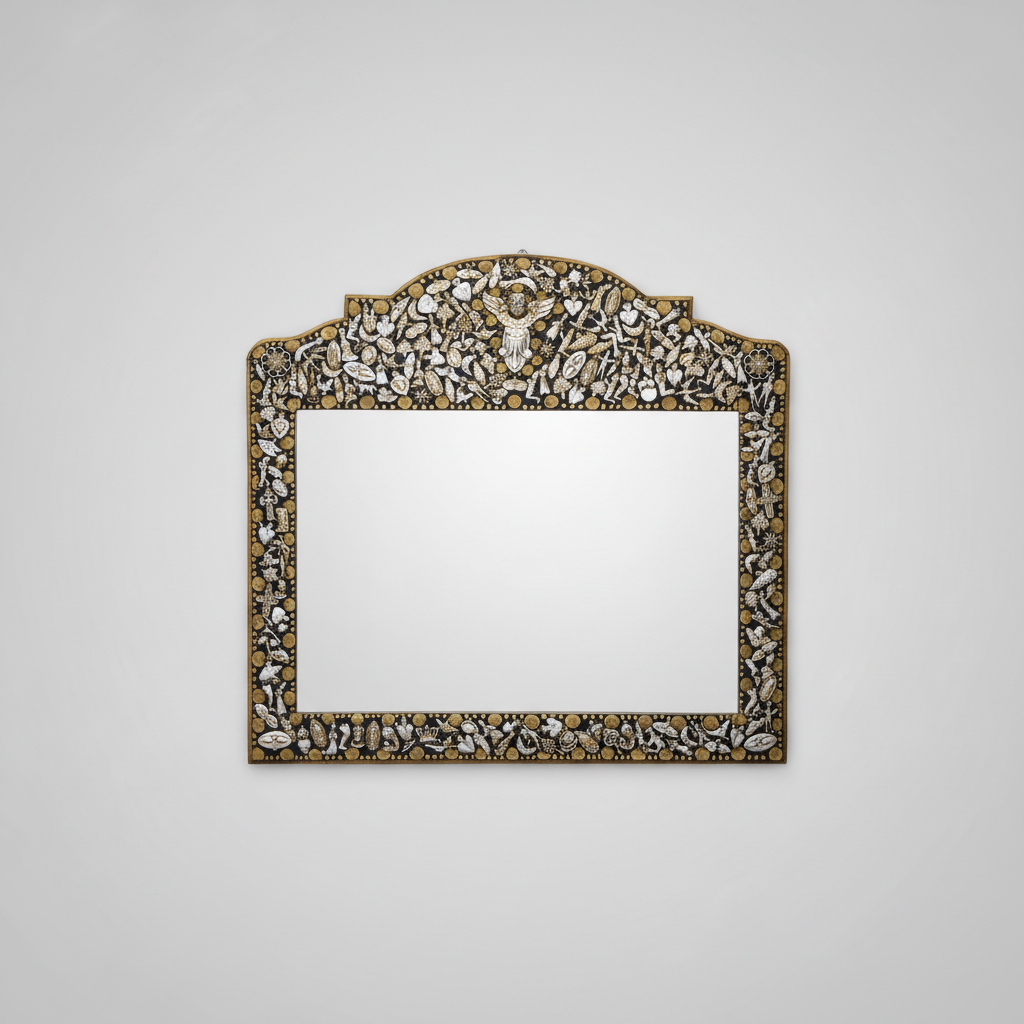 Mirror With Milagros Doble