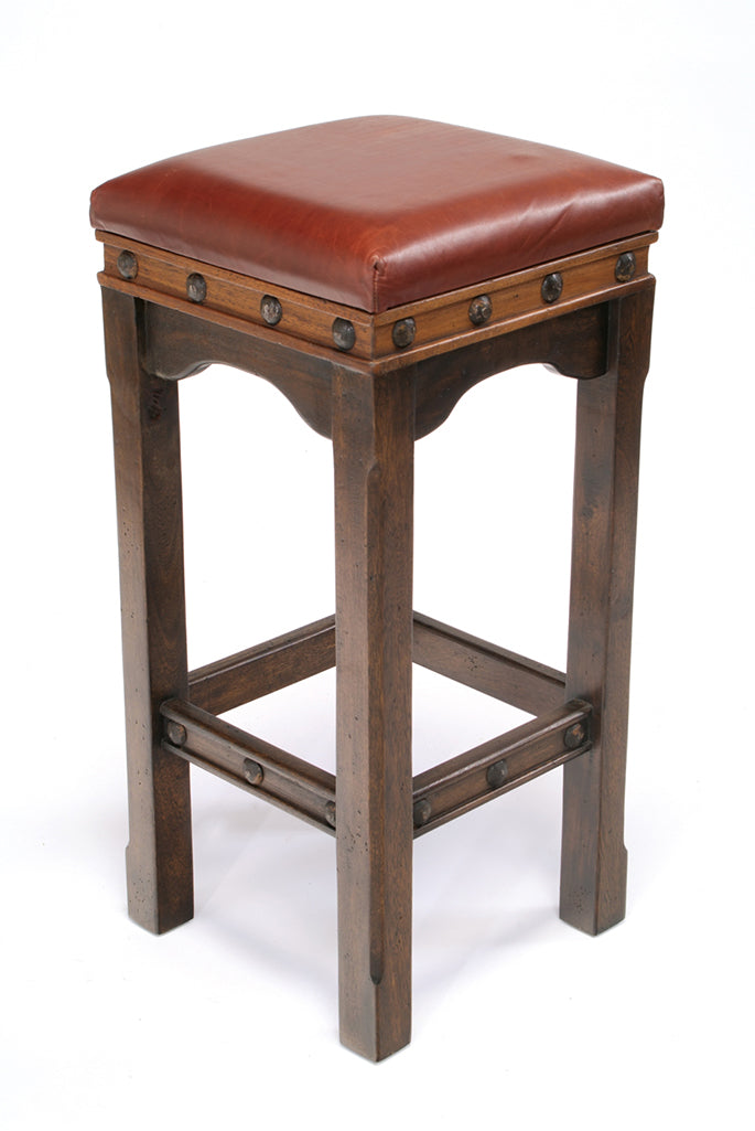 Counter Stool Custom Taurino Dark Distress Leather EB 26",KIT
