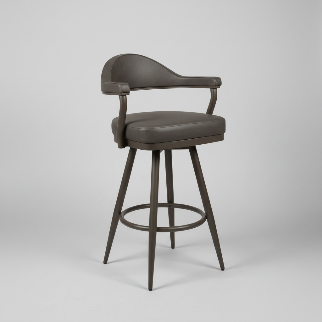 Justin Barstool Justin 30 Swivel Black/Vintage Coffee"