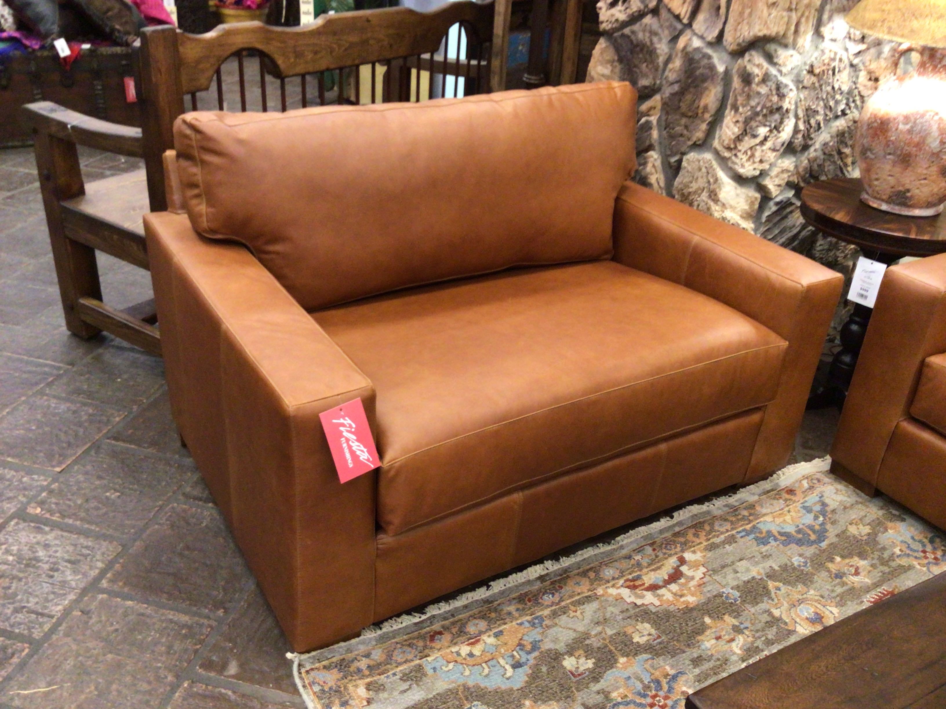 Chair Leather Bruno Canyon Finish: Walnut