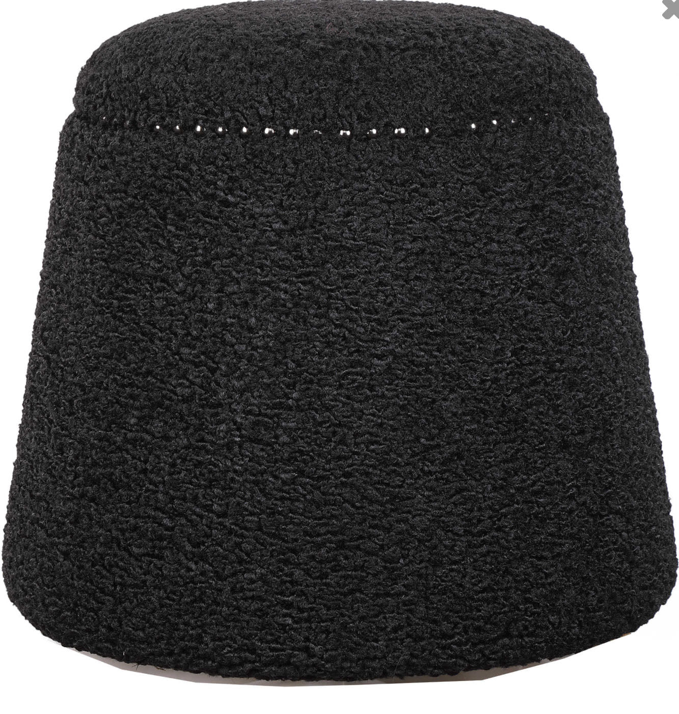 Ottoman Gumdrop Black