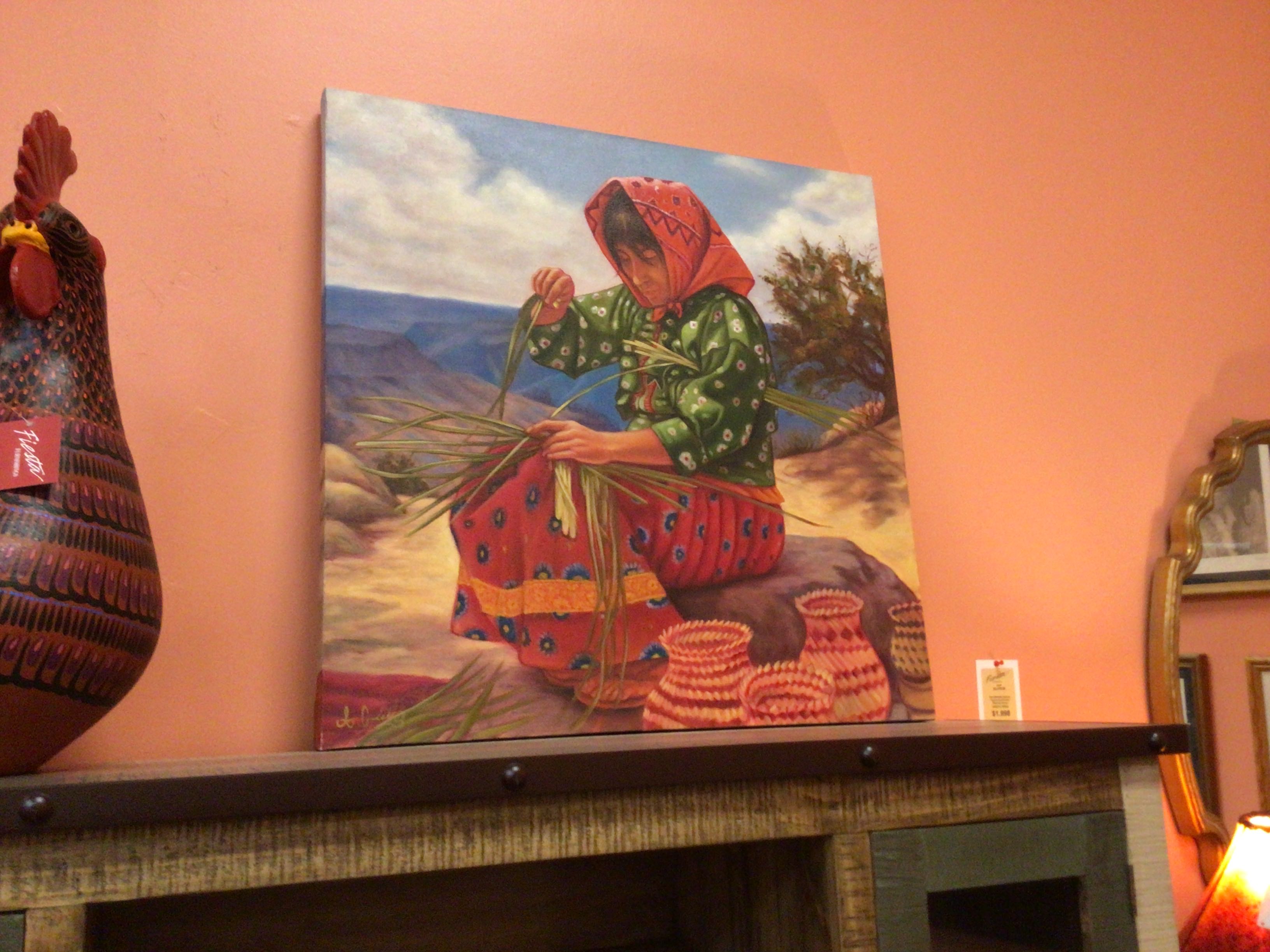 Painting Tarahumara Women Weaving Mexico