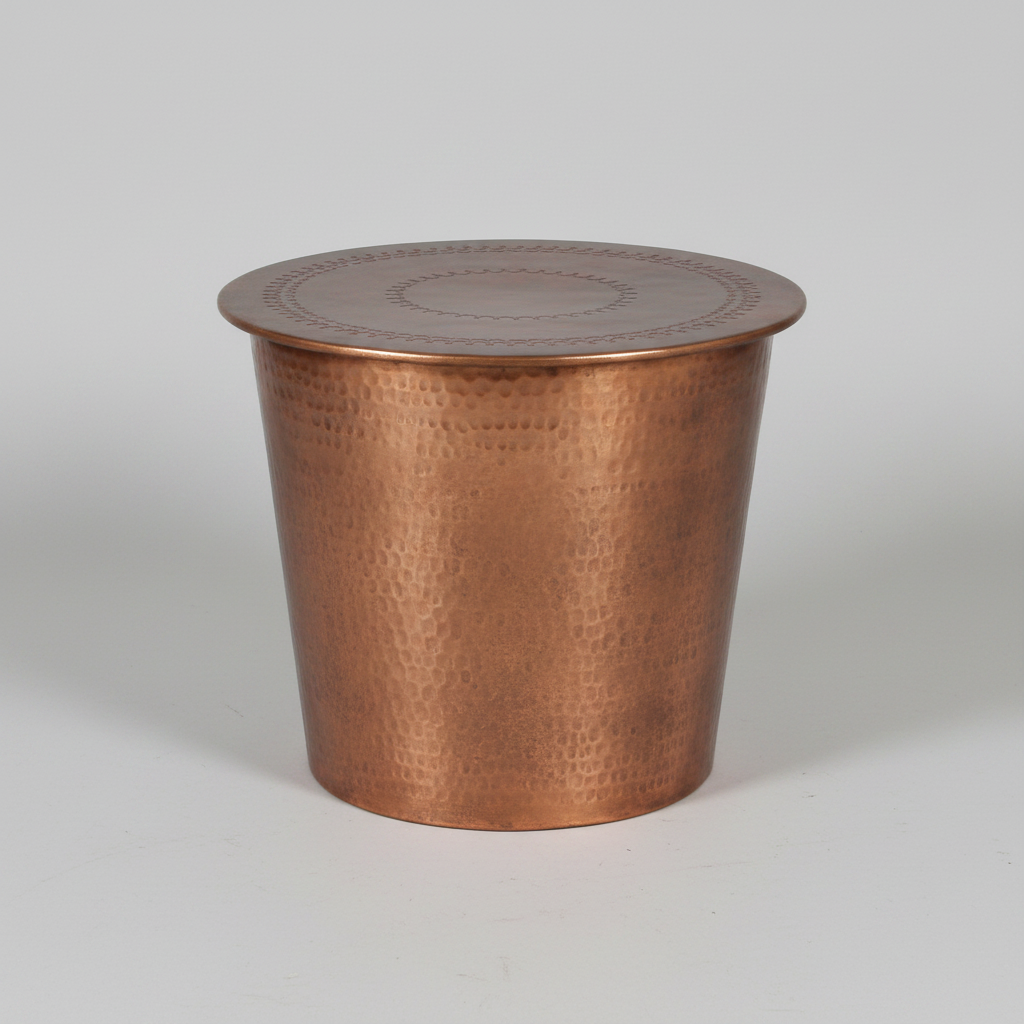Table Copper Drum