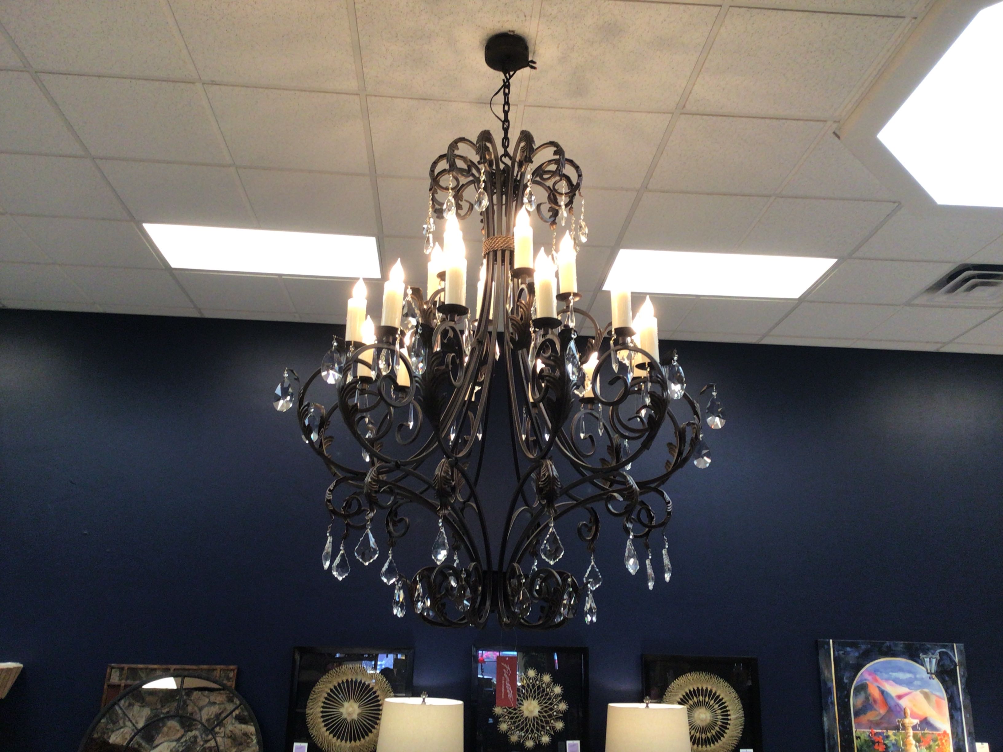 Chandelier Custom Maziar W/Crystals/Candles