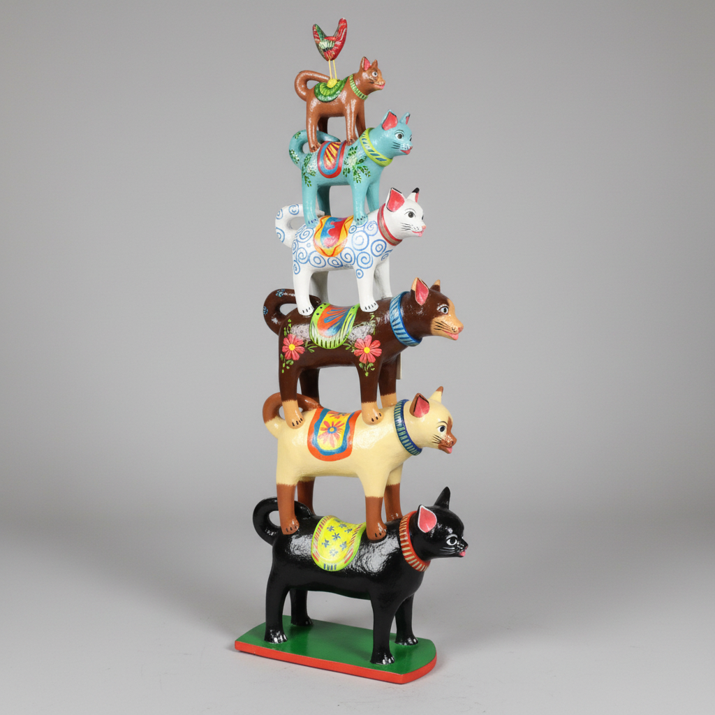 Accessory Tower Of 6 Cats