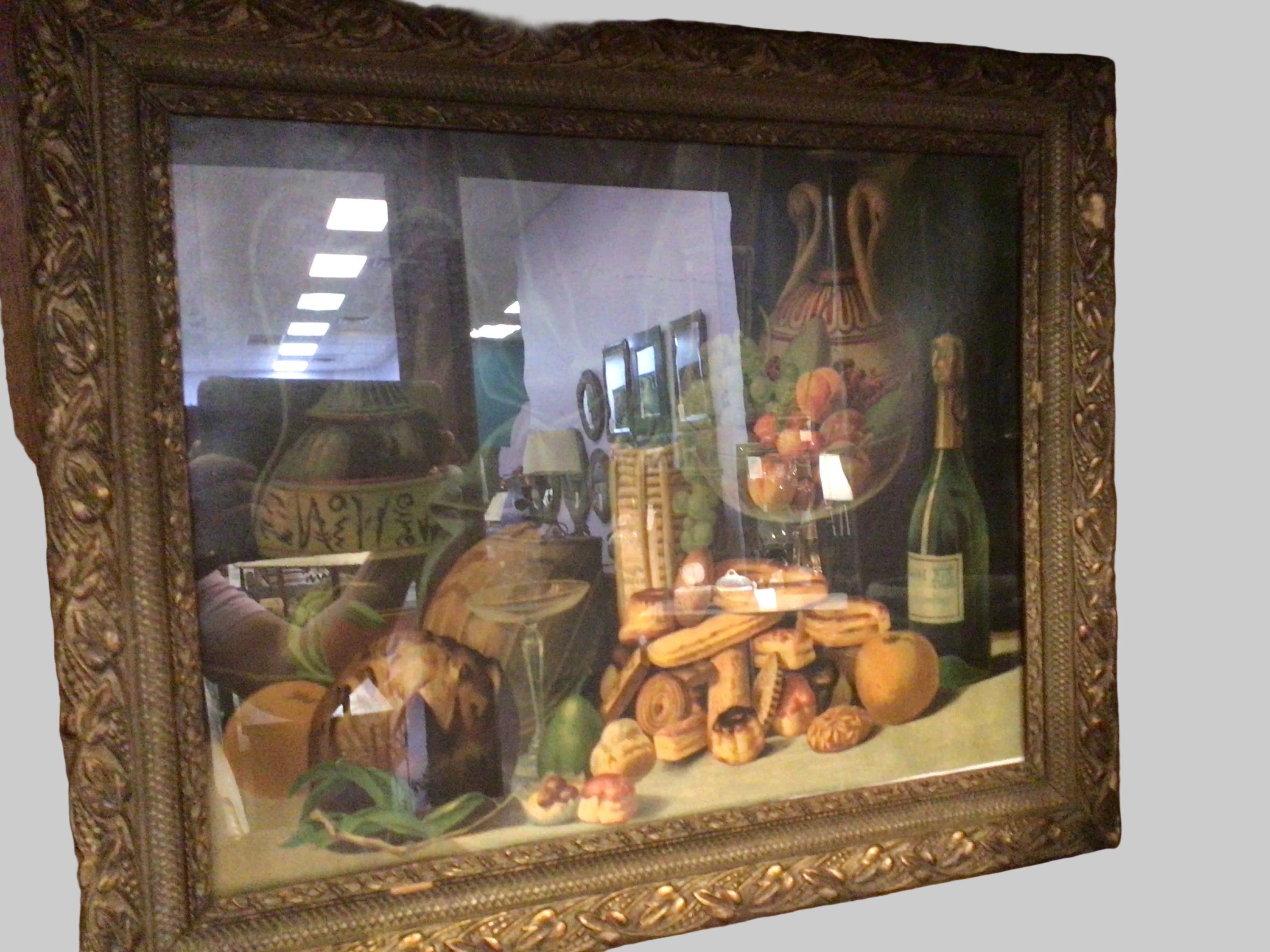 Antique Gilt-Framed Fruit Still Life, Circa 1850
