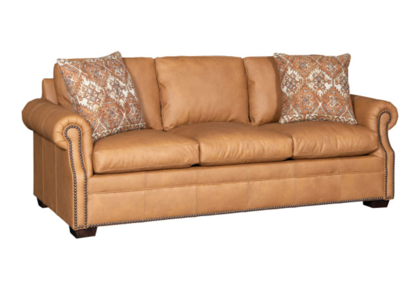 Sofa Sleeper (Queen) Omaha Turquoise  Fin:Walnut