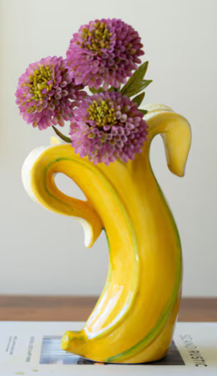 Accessory Cermanic Banana Vase