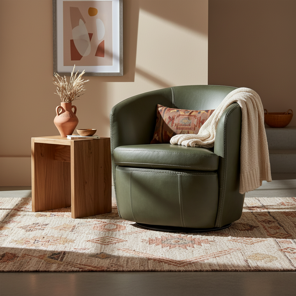 Swivel Club Chair Lyric Sage