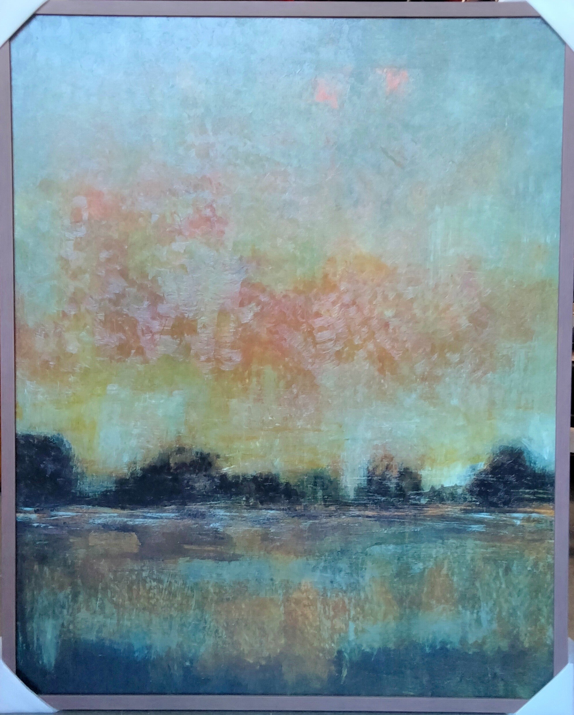 Art Burnt Amber Sky 2 40x50