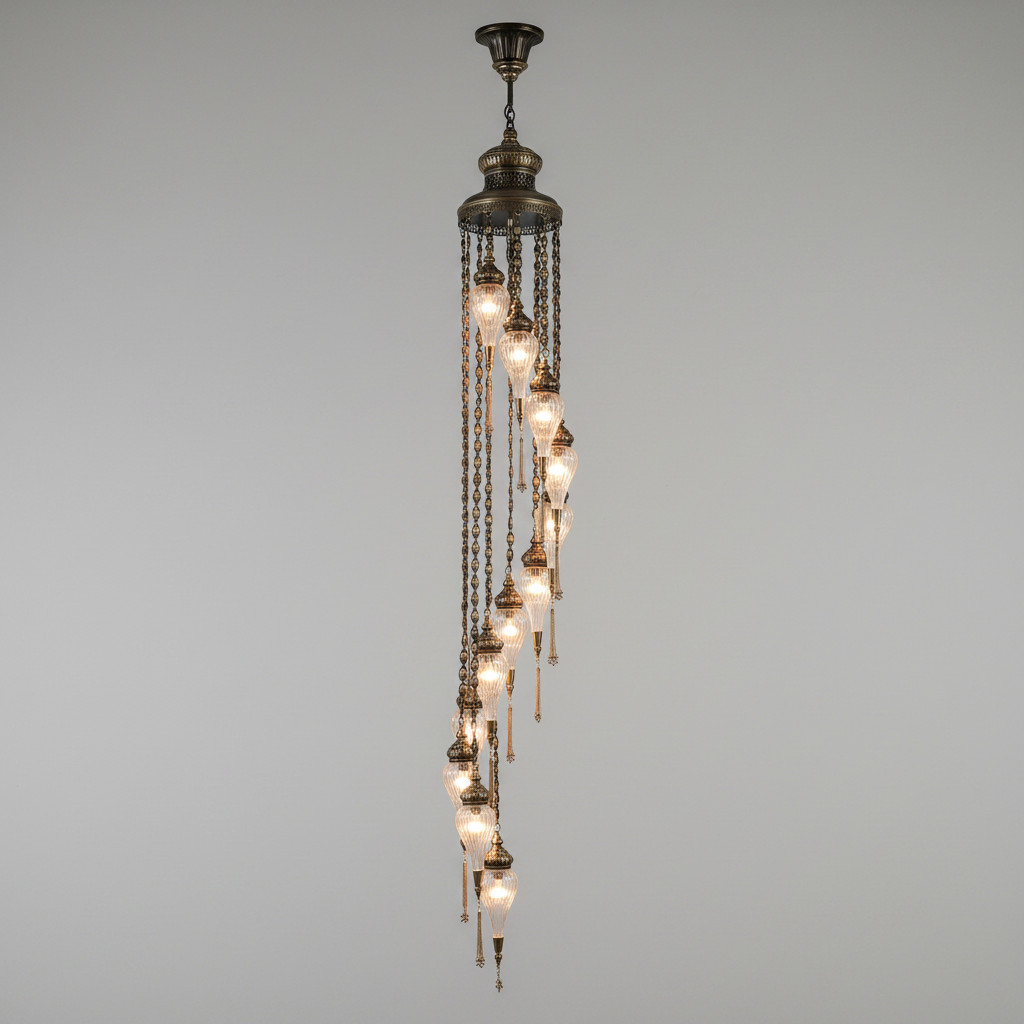 Dervish Hanging Lights Ottoman Lighting - 7 Arms
