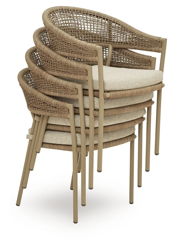 Olive Branch Arm Chair Beige
