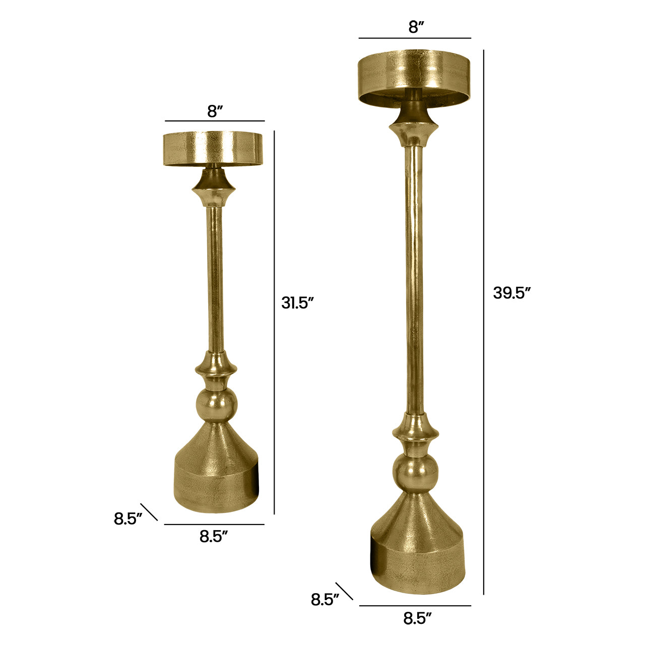 Oversized Candleholders (Set of 2)