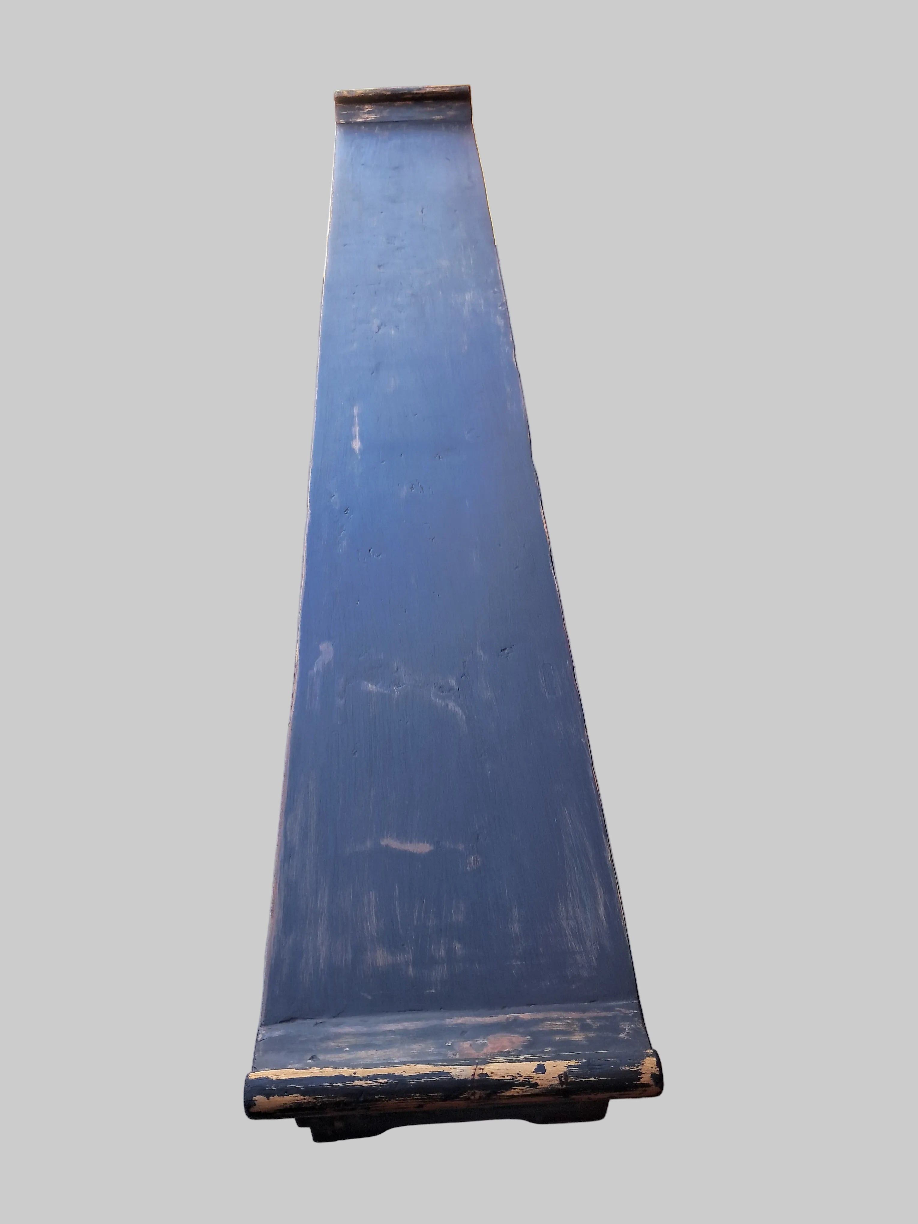 black wooden console top