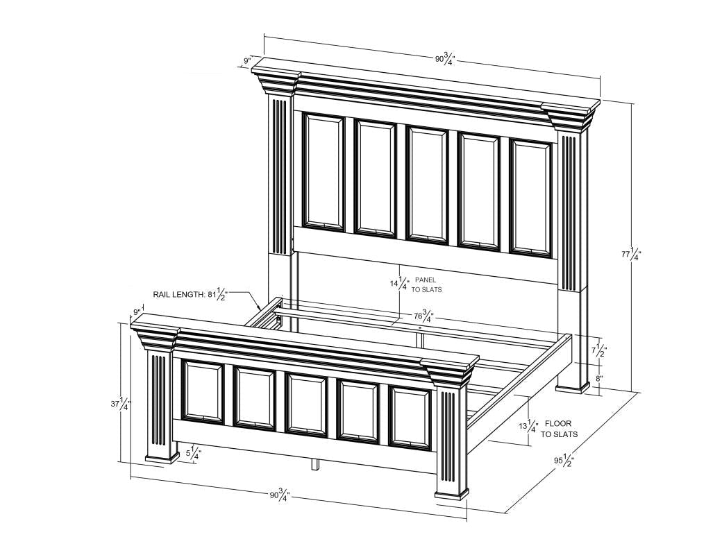 Terra King Complete Bed