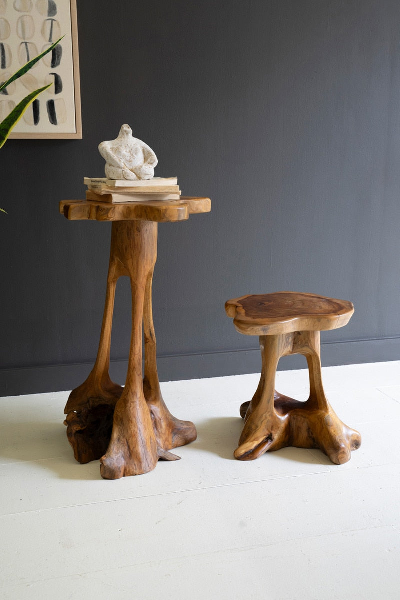 Teakwood Tables (Set of 2)
