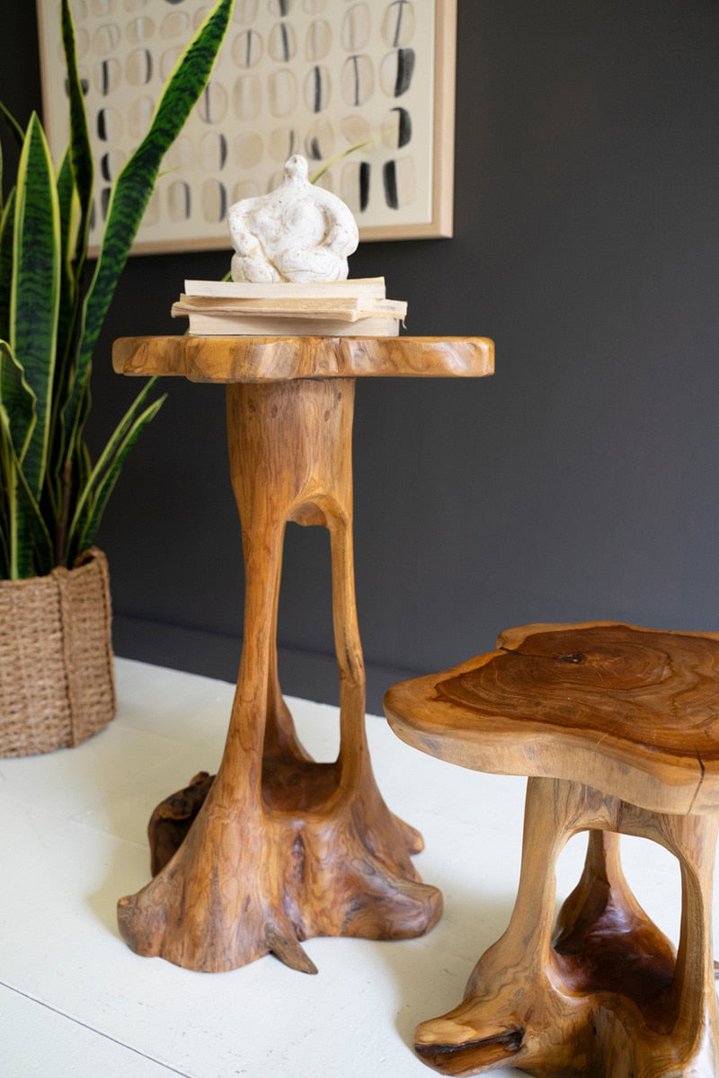 Teakwood Tables (Set of 2)