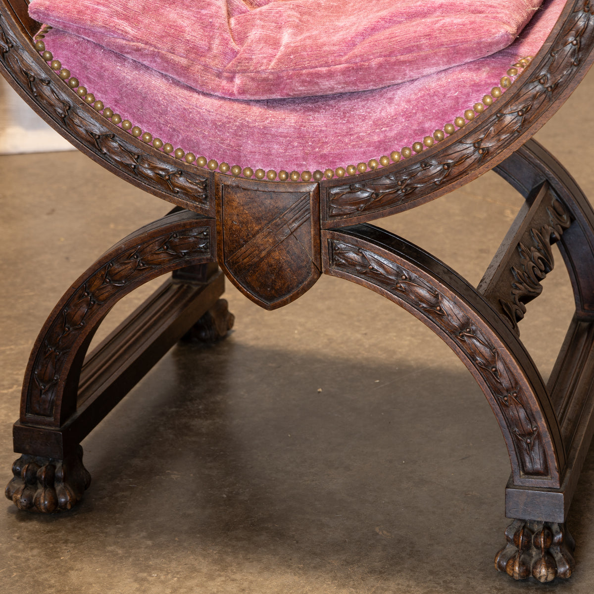Circa 1850 Napoleon III Dagobert Armchairs, Pair