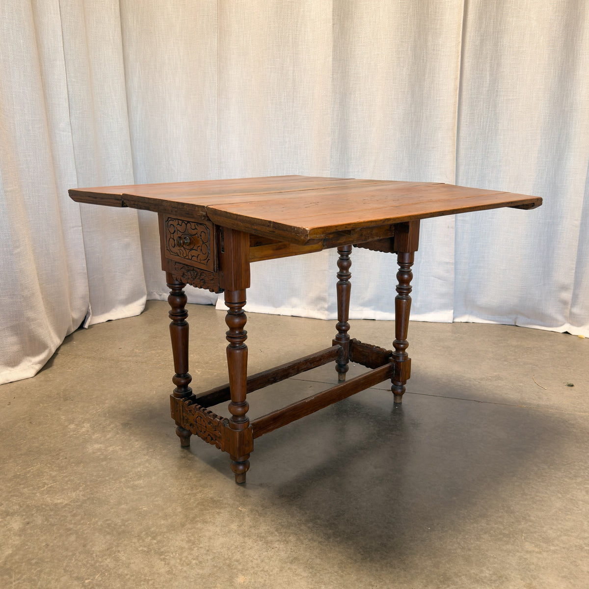 Circa 1850 Antique French Folding Farmhouse Table