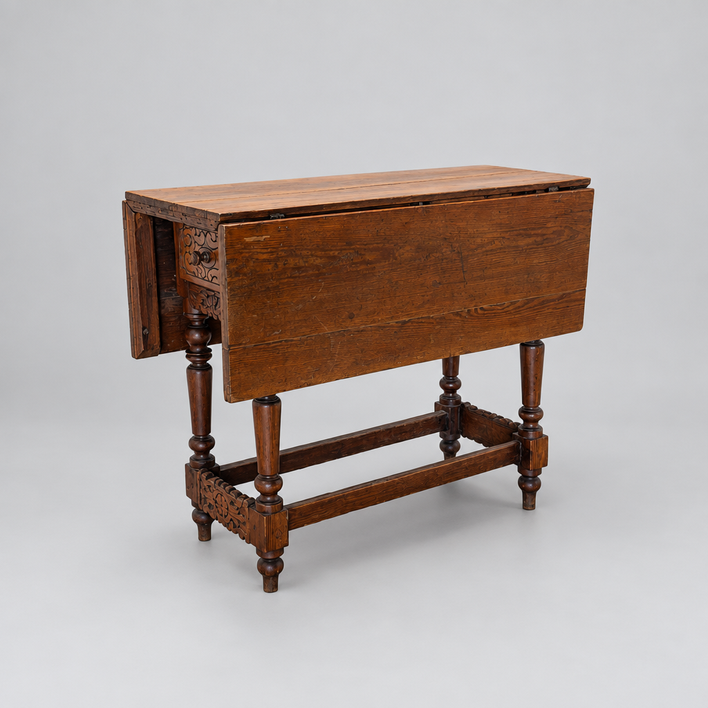 Circa 1850 Antique French Folding Farmhouse Table